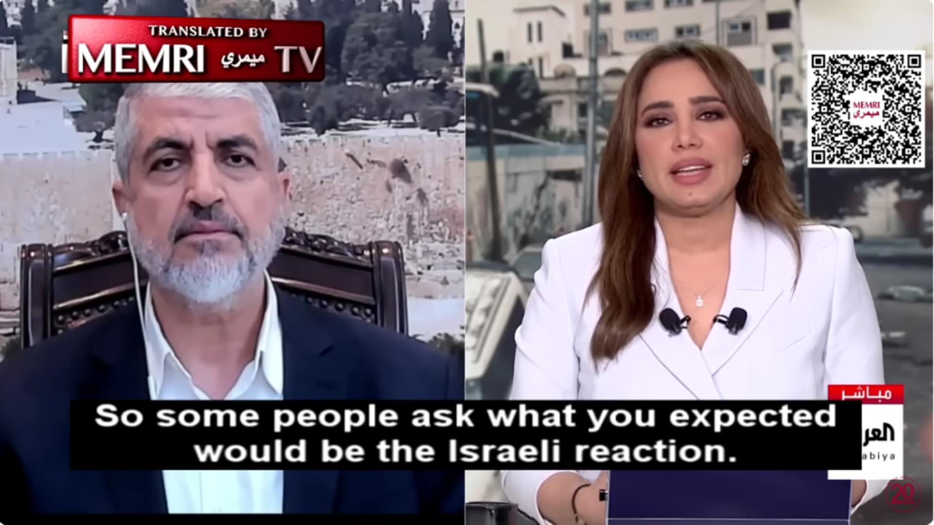 Cum a reușit o jurnalistă să scoată din sărite un lider Hamas. Foto: Captură YouTube