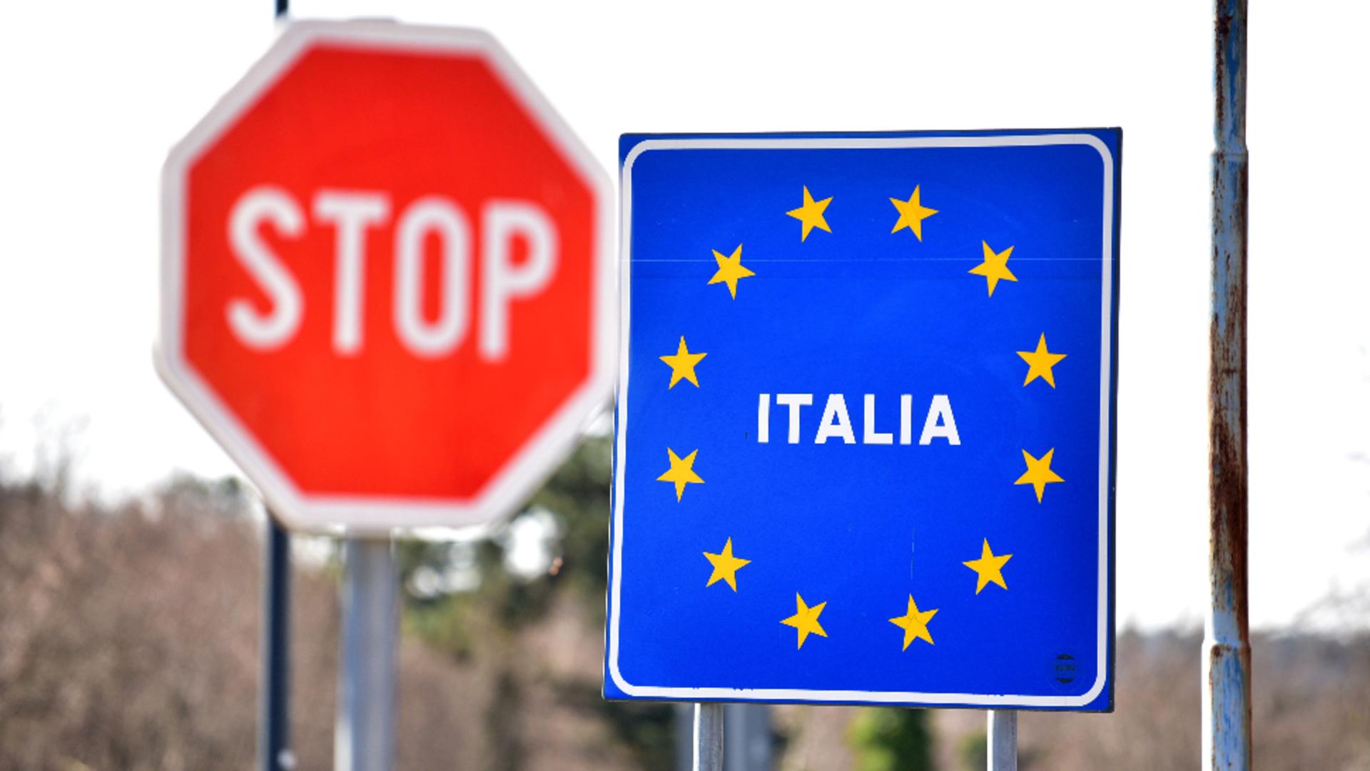 Italia a suspendat tratatul Schengen și a reluat controlul la granițe