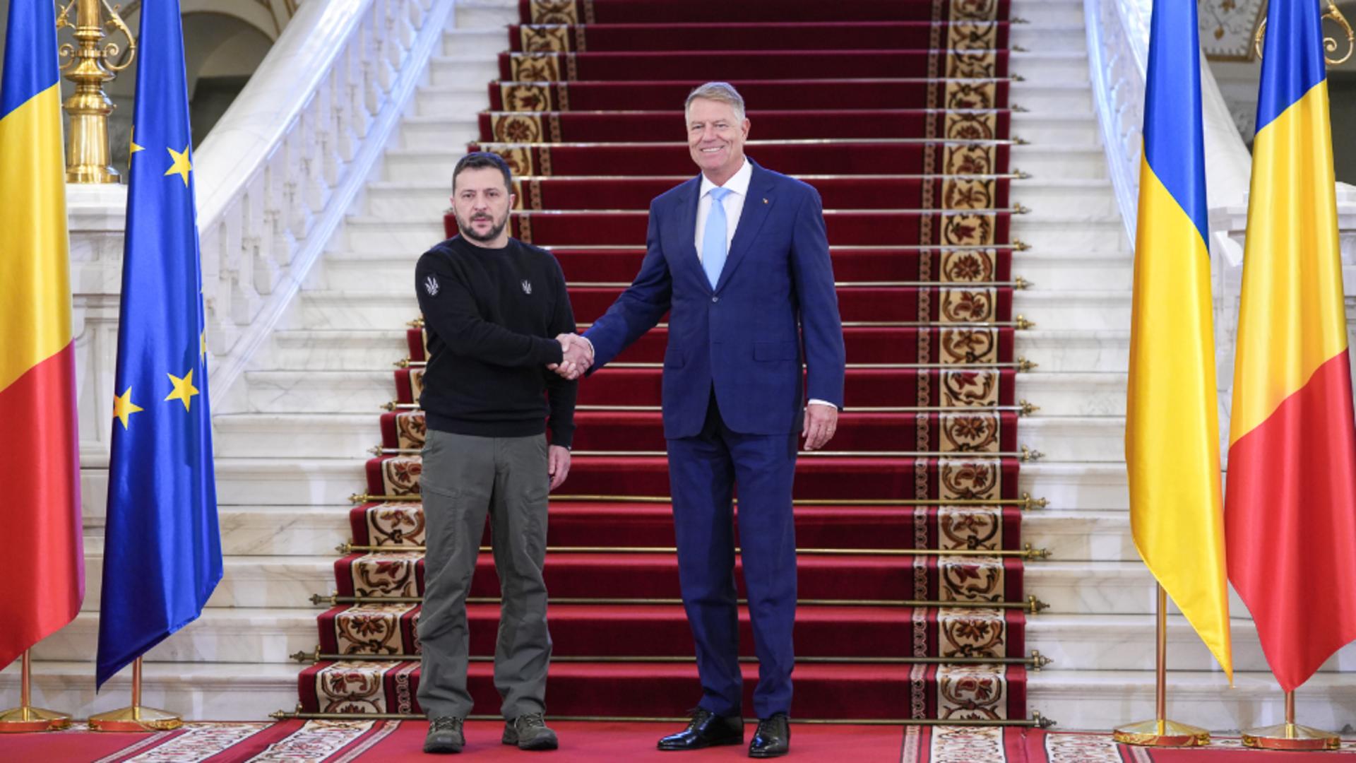 Klaus Iohannis și Volodimir Zelenski / Foto: Administrația Prezidențială