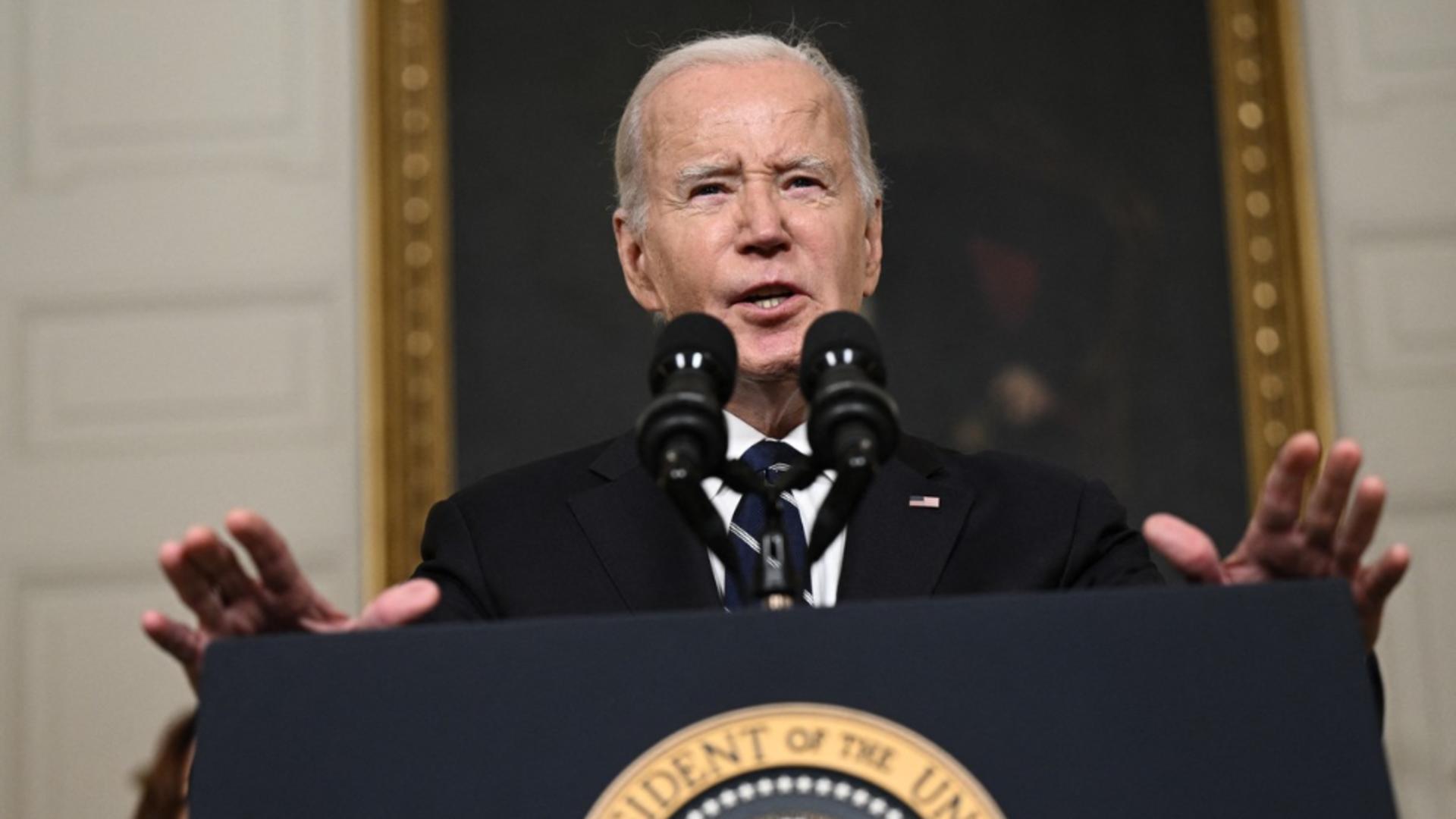 Joe Biden, președintele SUA, condamnă vehement atacul HAMAS în Israel /  Foto: Profi Media