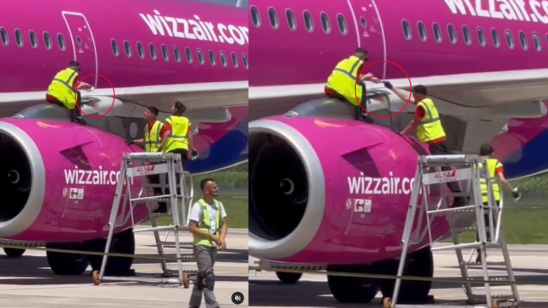 Scandal în aviație: Avioanele Wizz Air, lipite cu bandă adezivă înainte de decolare