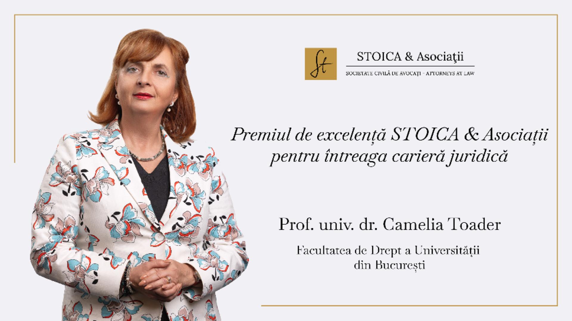 STOICA & Asociații acordă Premiul de excelență pentru întreaga carieră juridică