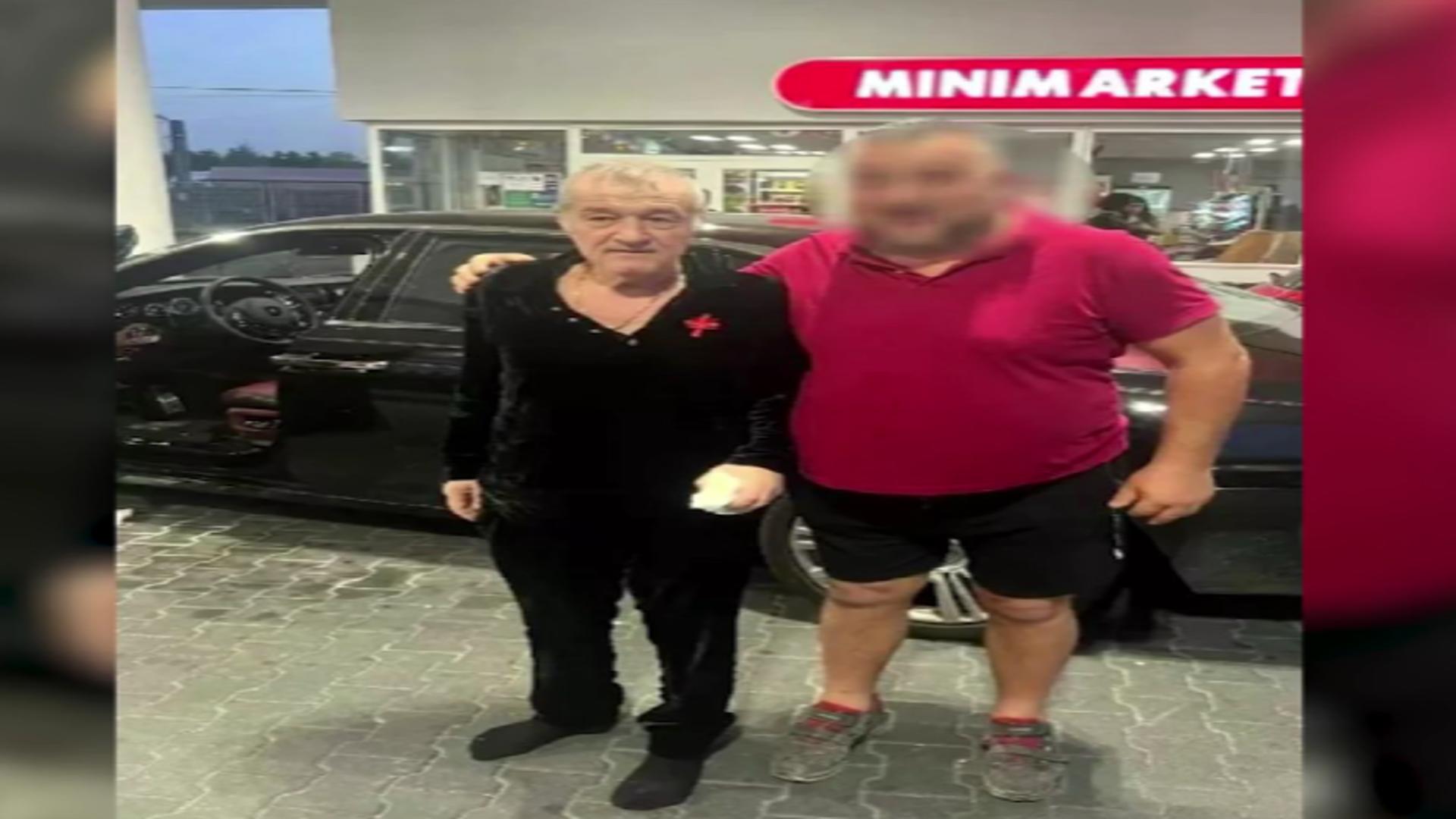 Becali a coborât desculț din bolidul de 250.000 de euro, într-o benzinărie – Imagini inedite