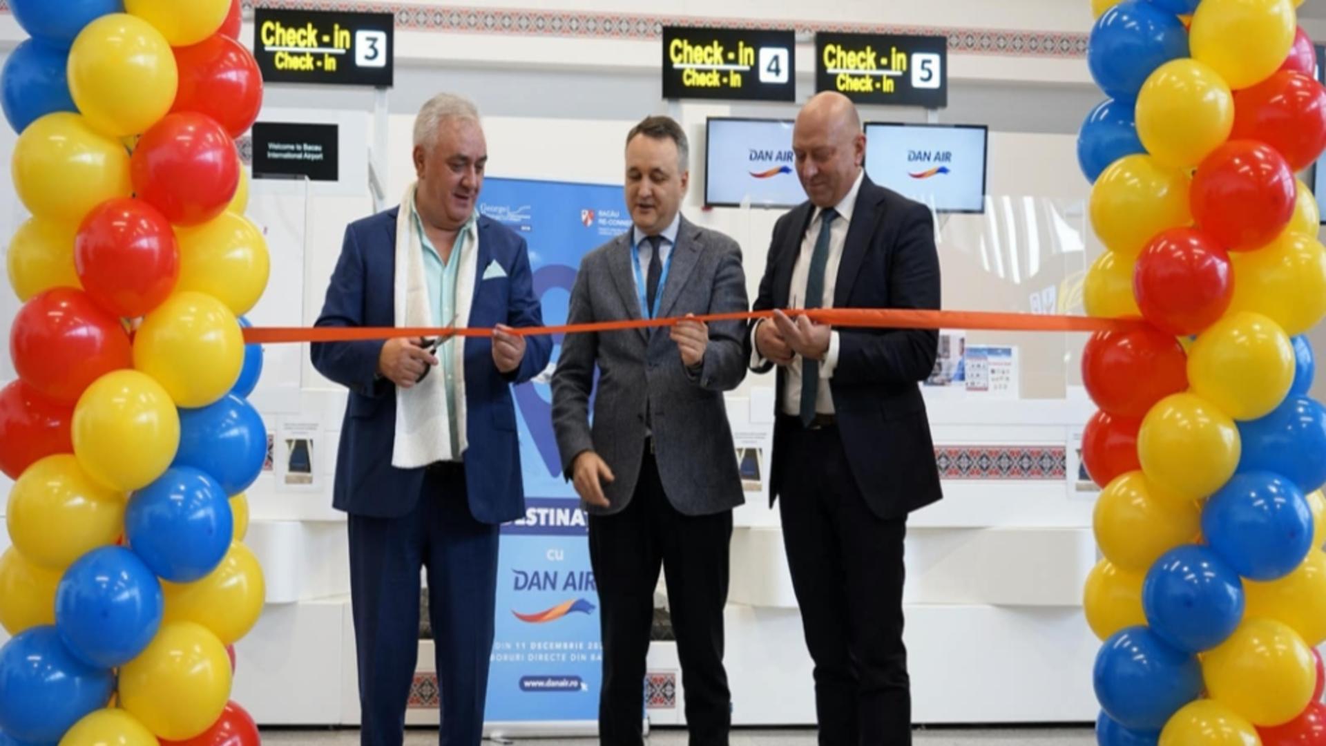 Compania ”Dan Air” a inaugurat baza operaţională de la Aeroportul Internaţional ”George Enescu” Bacău