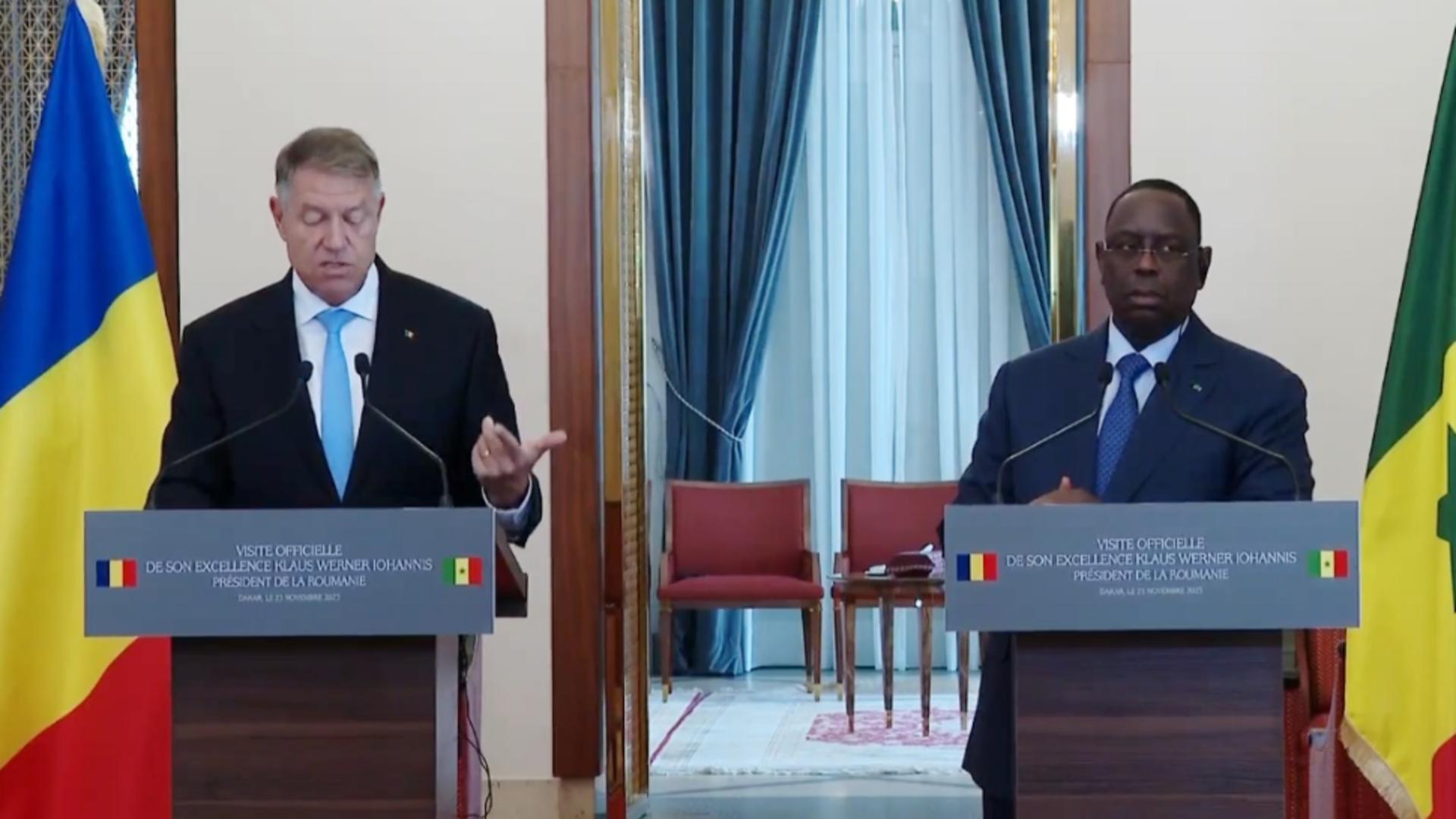 Klaus Iohannis, alături de președintele Senegal: „România prioritizează Africa în pace și dezvoltare”