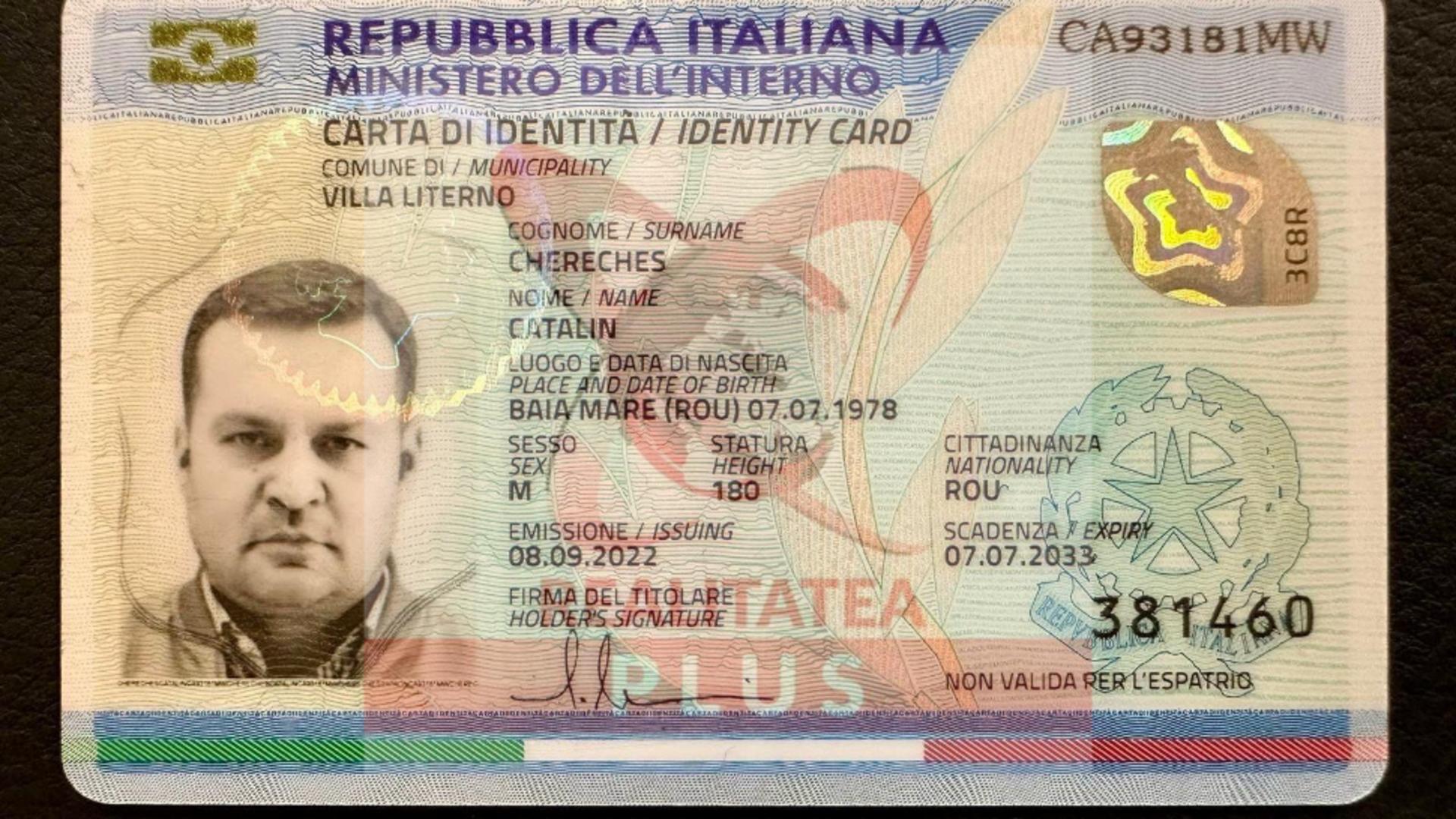 Cherecheș avea asupra lui carte de identitate din Italia și importante sume de bani. Imagini în EXCLUSIVITATE