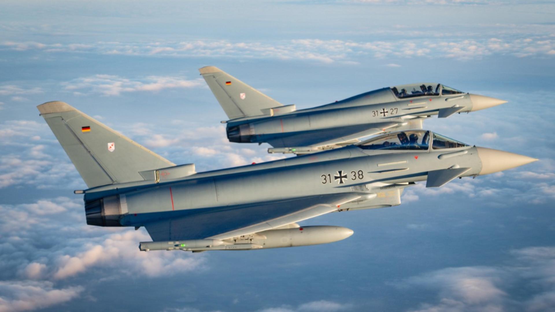 Germania trimite avioane de luptă Eurofighter Typhoon în România. Foto/Profimedia