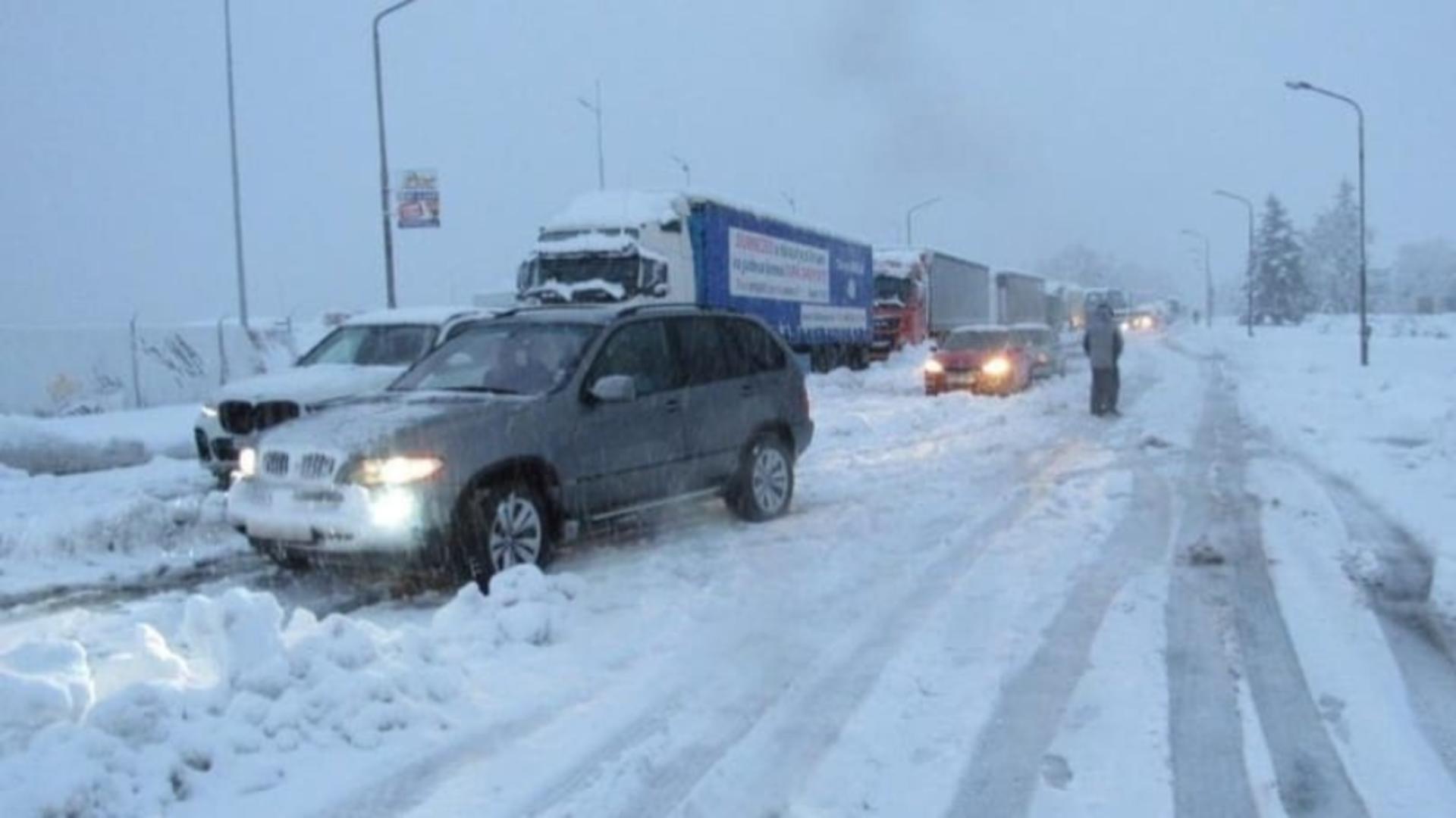 Intrarea autocamioanelor, interzisă în toate cele șase puncte de frontieră ale ale ITPF Giurgiu. Foto: Facebook
