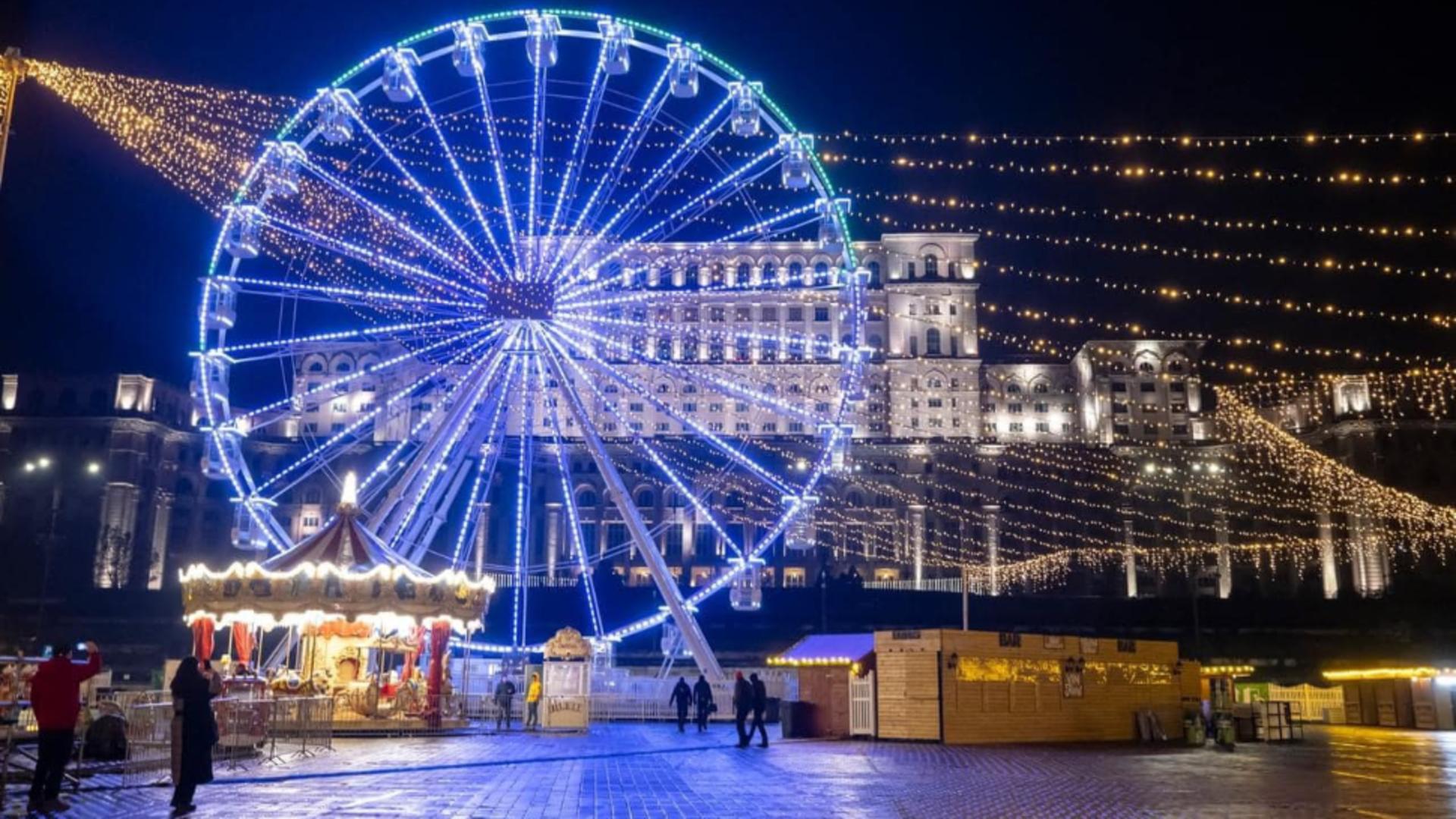 Cum arată luminițele de sărbători din centrul Bucureștiului. Primăria a plătit 5 milioane de lei