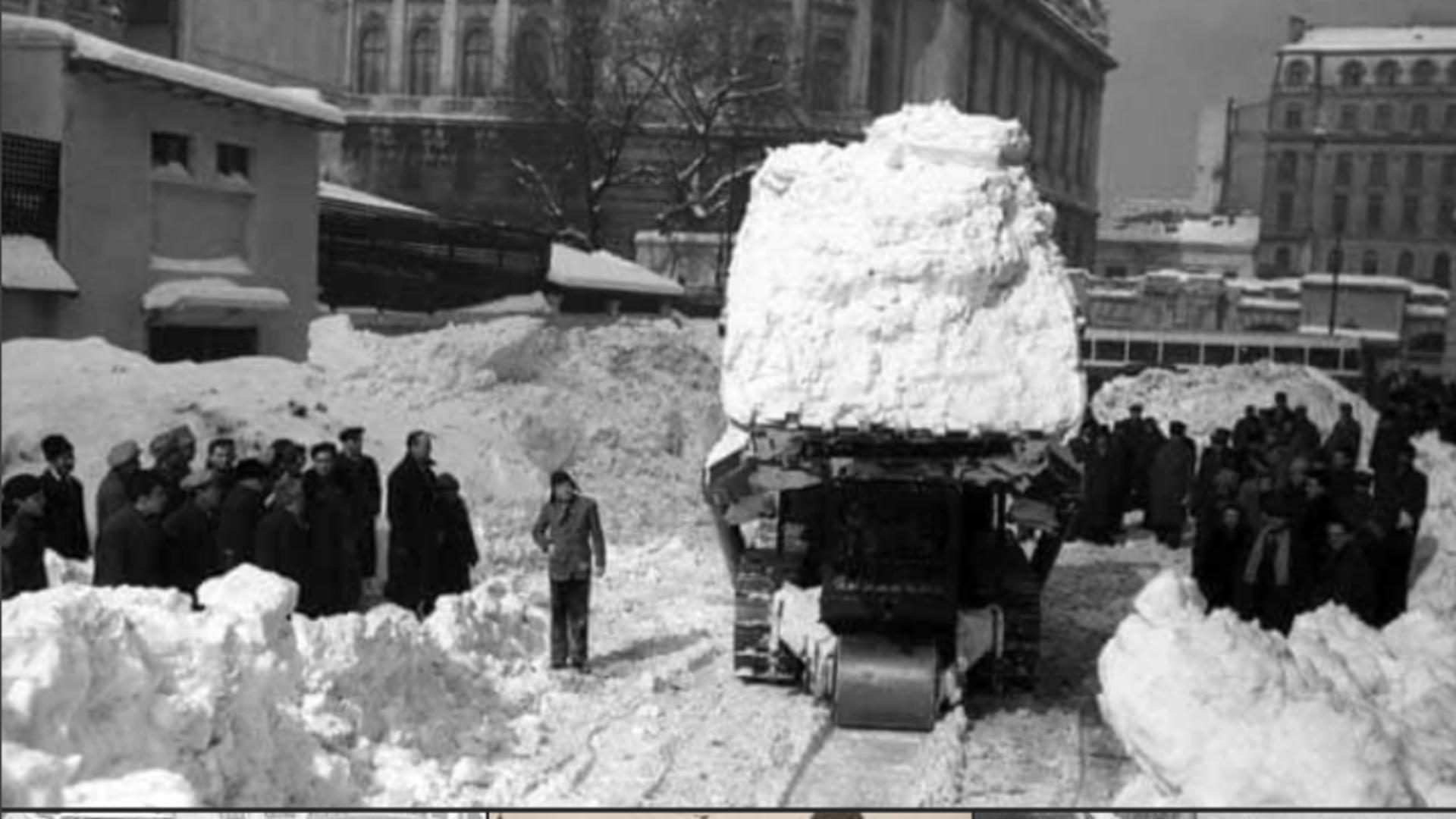 Februarie 1954 a rămas in istorie drept luna Marelui Viscol (foto: arhiva Agerpres)