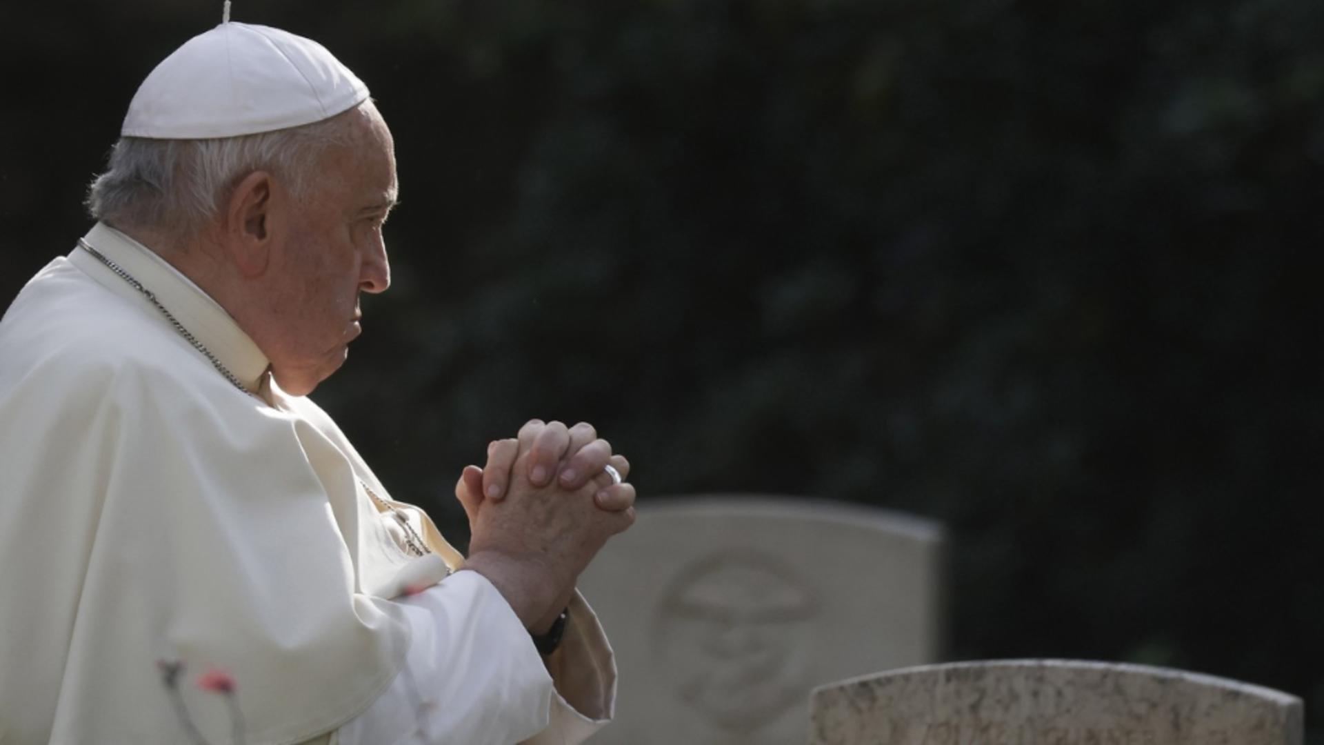 Papa Francisc: Războiul din Ţara Sfântă mă înspăimântă. E nevoie de soluția celor 2 state / Foto: Profi Media