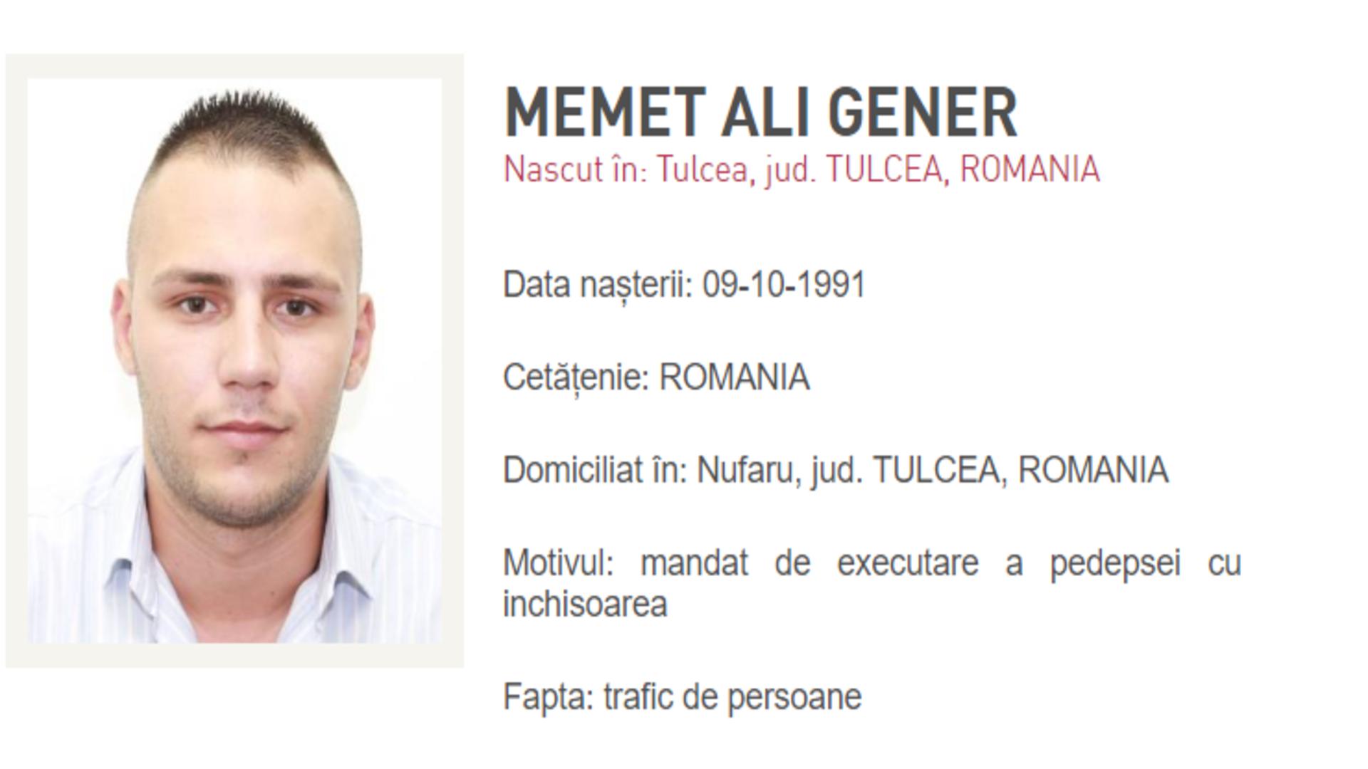 Urmărit internațional pentru proxenetism, adus în România. Bărbatul de 32 de ani are de ispășit o pedeapsă de 7 ani și 2 luni de închisoare