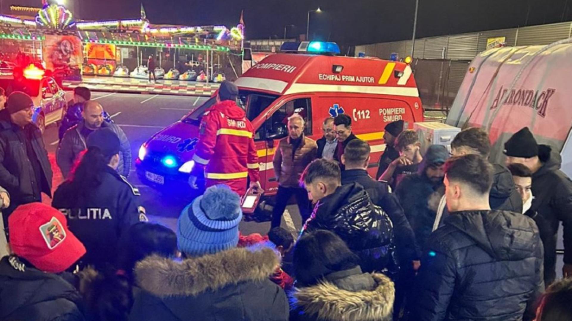 Clipe de panică la Ploiești: Un tânăr de 20 de ani, înjunghiat în abdomen, lângă patinoar – Agresorul a fugit, e căutat de poliție 