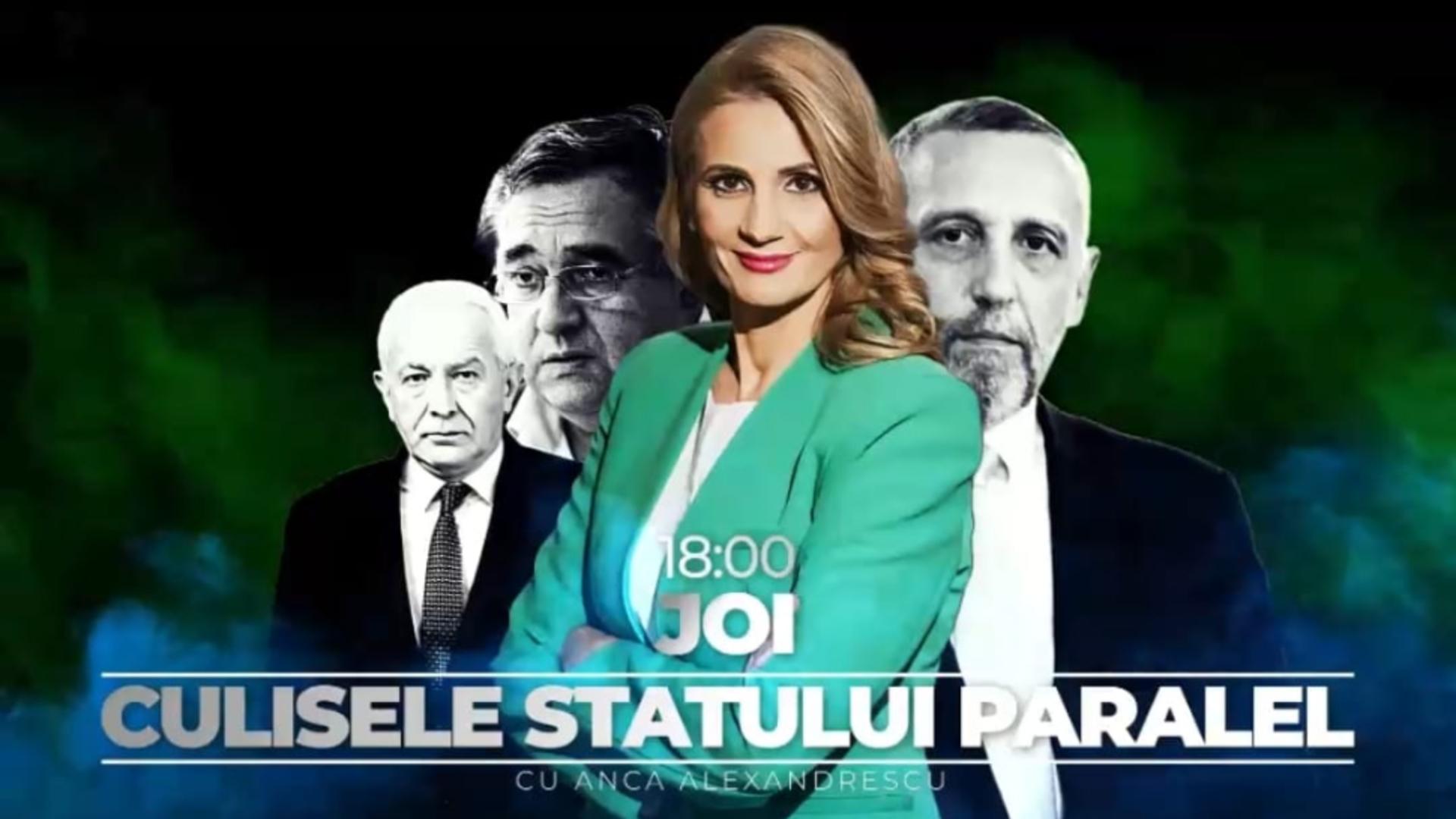 Joi, 21 decembrie, de la ora 18, în exclusivitate la CULISELE STATULUI PARALEL, Doru Marieș, Marian Munteanu și procurorul Dan Voinea