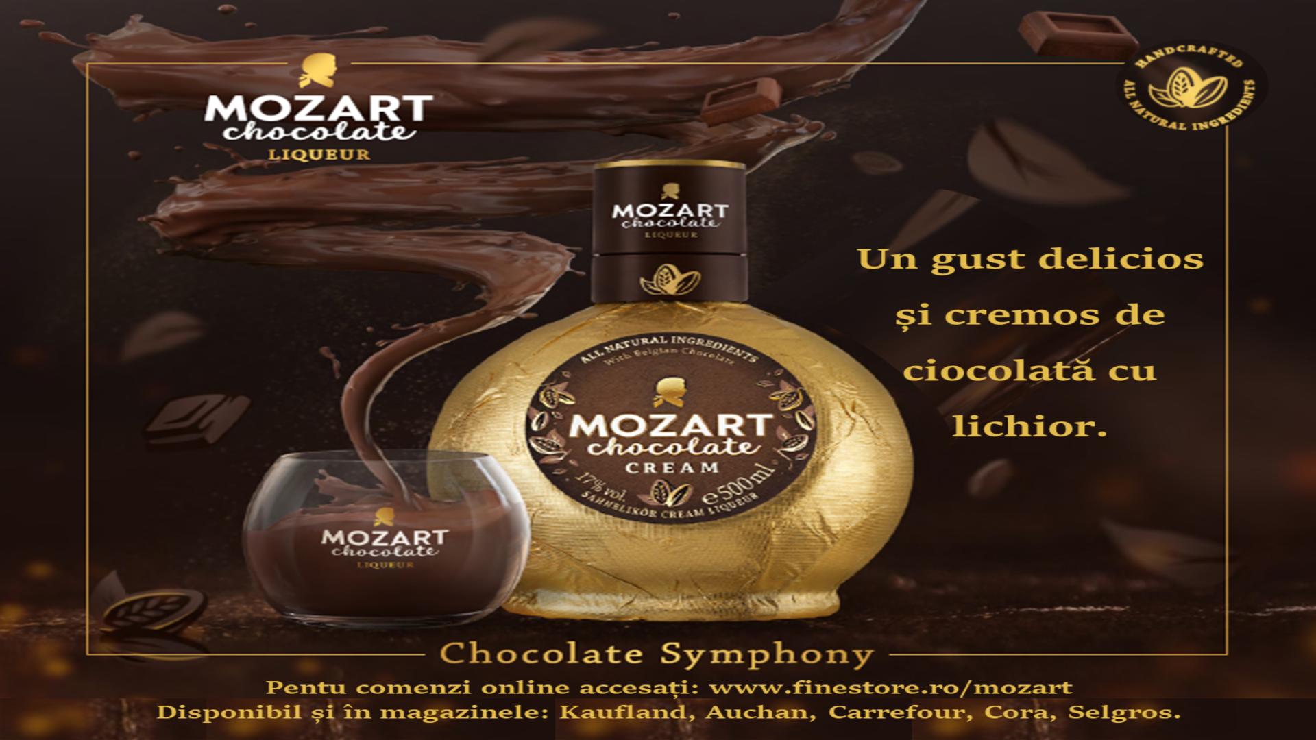 Lichiorul Mozart Chocolate Cream, alegerea ideală pentru a celebra momentele speciale. Cadou excepțional de Sărbători (P)