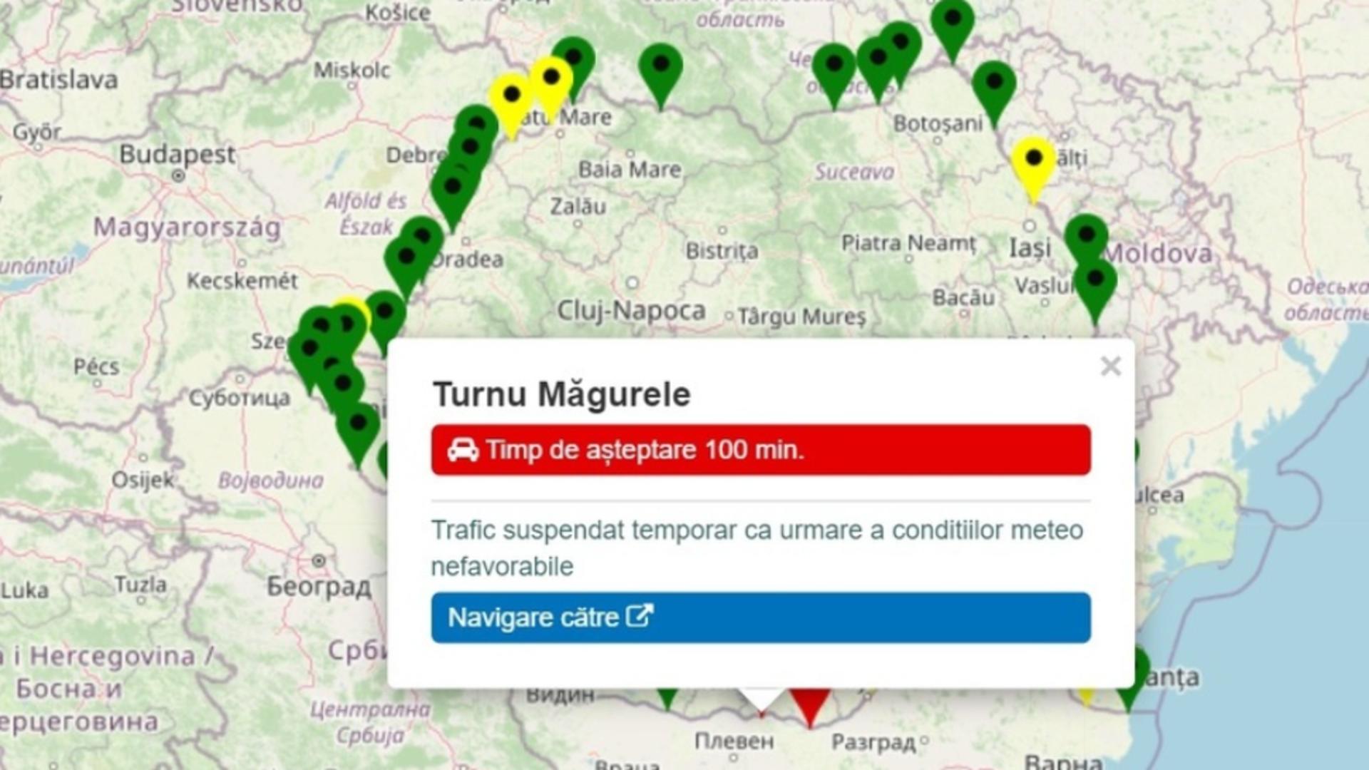 Vremea rea închide granițele României – Două puncte de trecere a frontierei au fost închise temporar