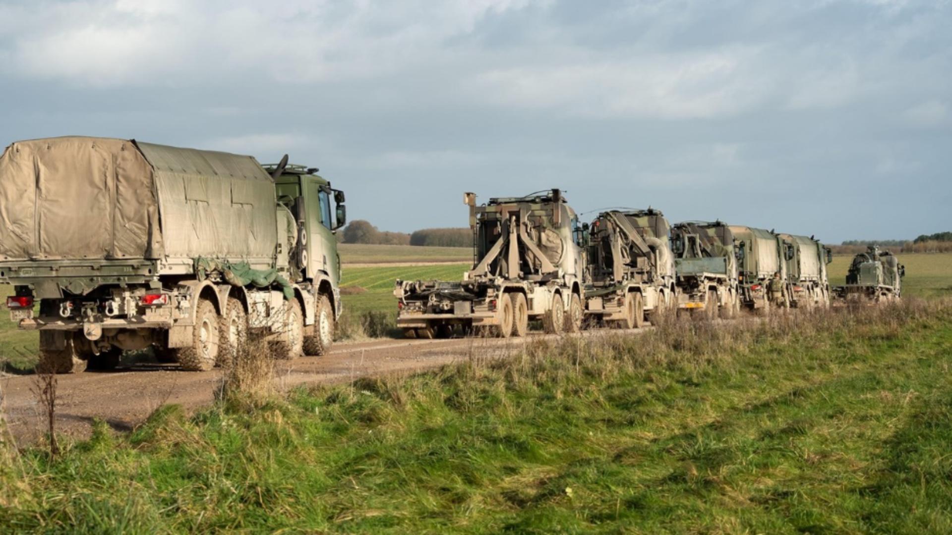 Convoi al Armatei Olandeze, la un exercițiu miliar (Profimedia)