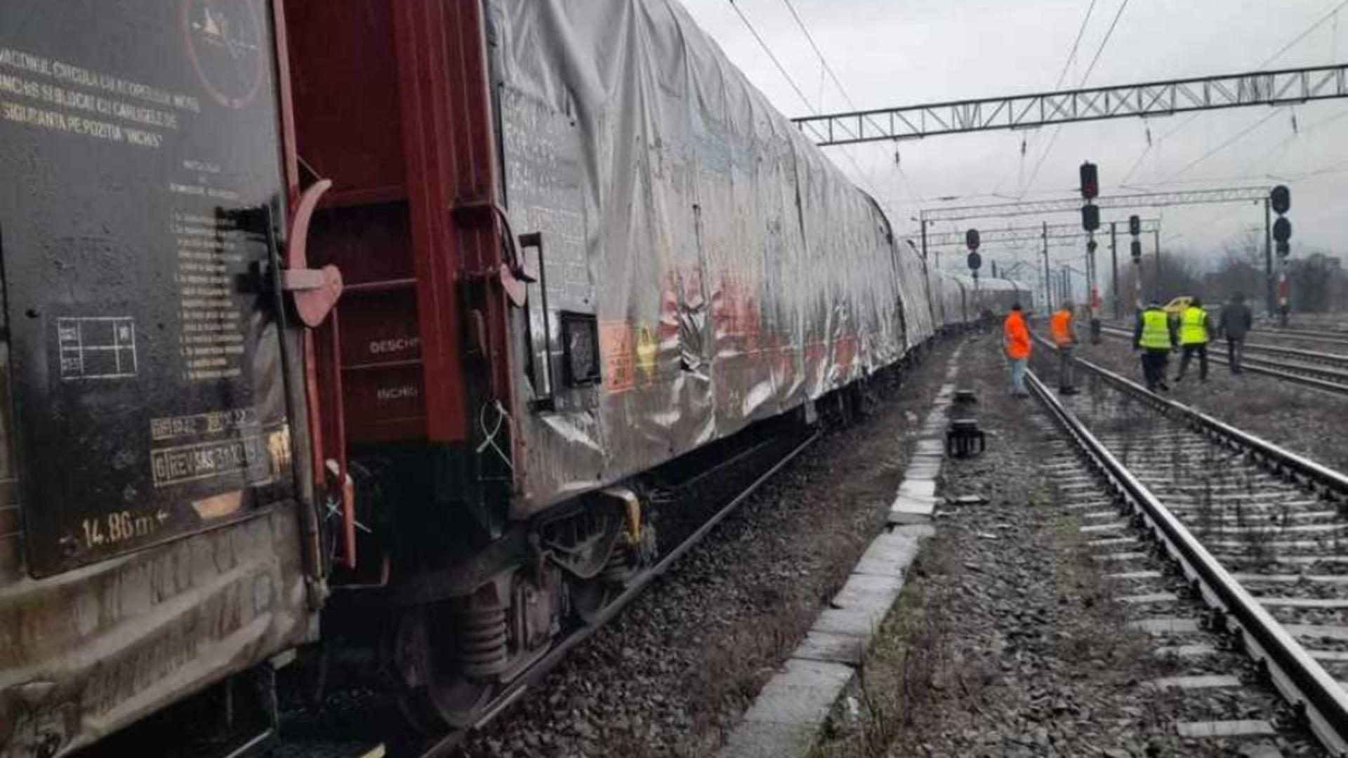 Tren deraiat la intrarea în stația Beclean pe Someș – Anunțul autorităților: Traficul nu e perturbat