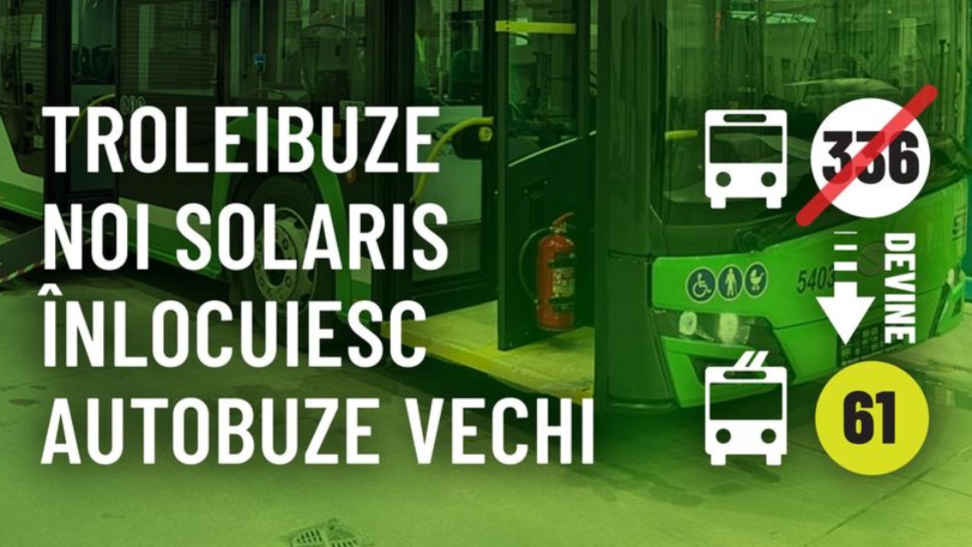 Noile troleibuze Solaris vor ieși pe traseu din 3 februarie. Foto: Facebook