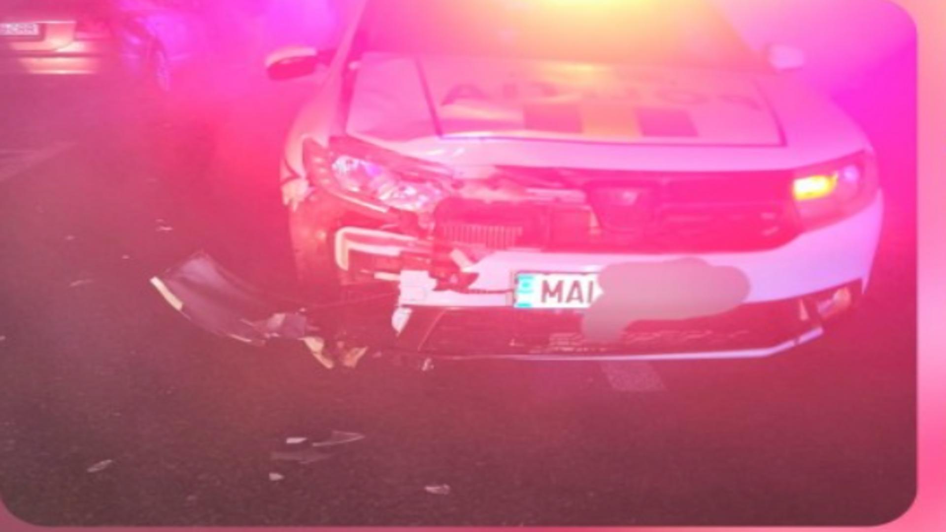Bărbat, în comă după ce a fost lovit de mașina de poliție în noaptea de Revelion/ Captură foto Ziua de Constanța