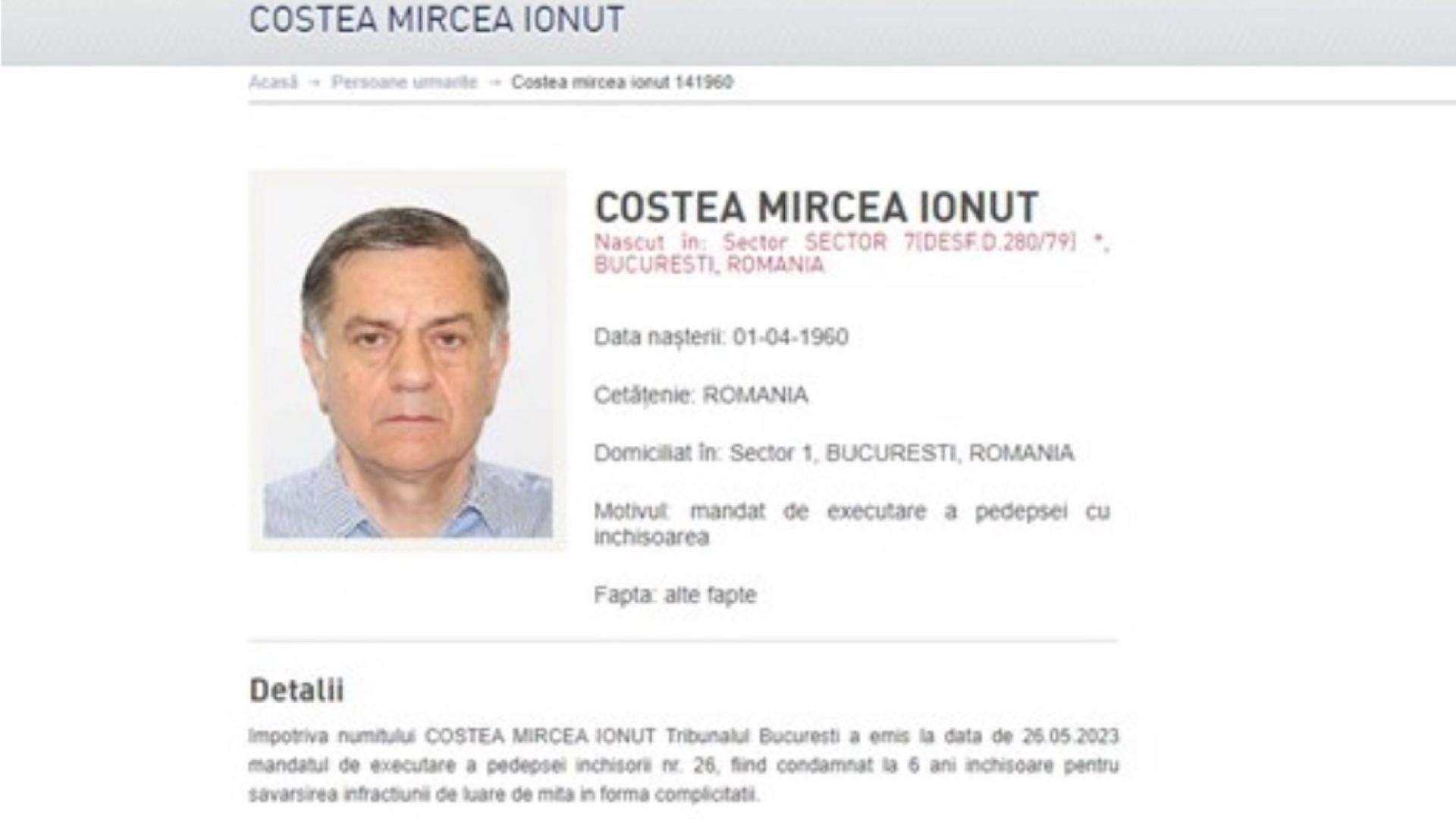 Alina Gorghiu, despre cazul fugarului Mircea Costea: Ministerul Justiției va începe demersurile de extrădare imediat ce va primi documentele de la instanţă