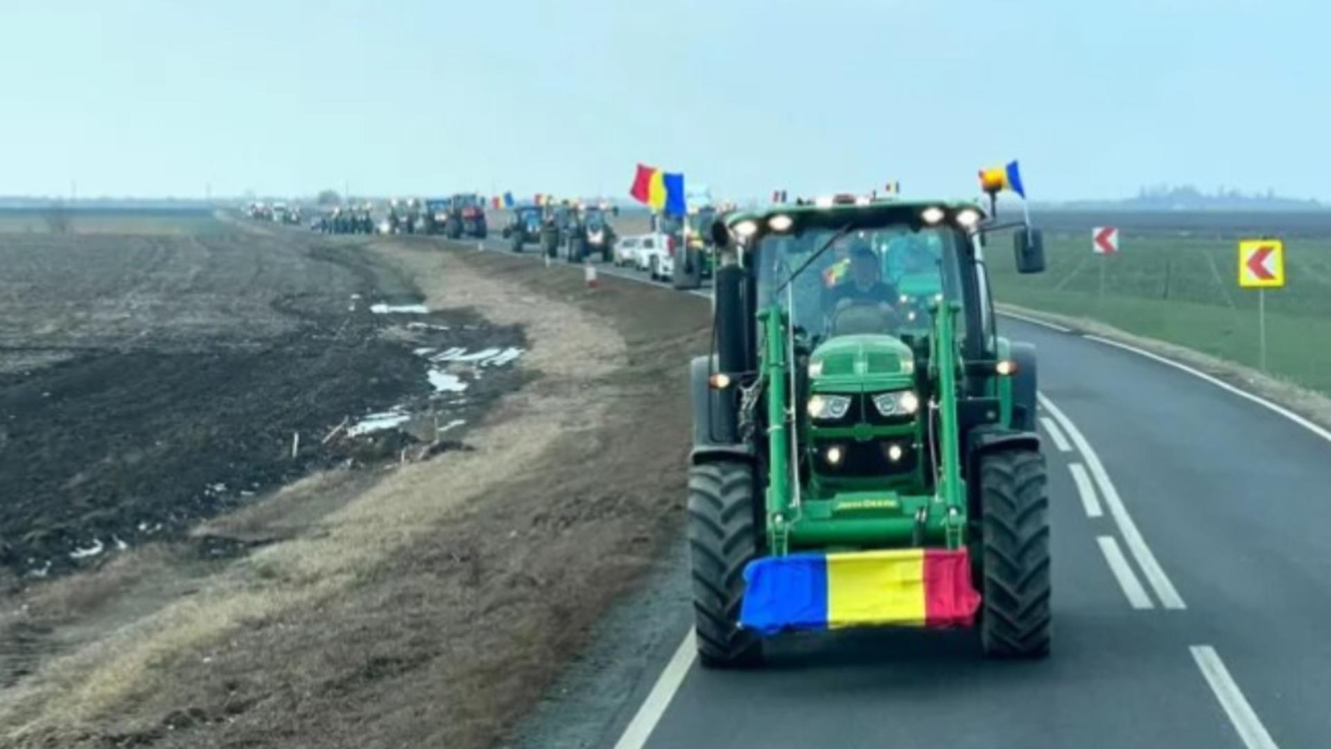 Proteste transportatori și fermieri: Traficul rutier se desfăşoară cu dificultate pe mai multe rute din țară