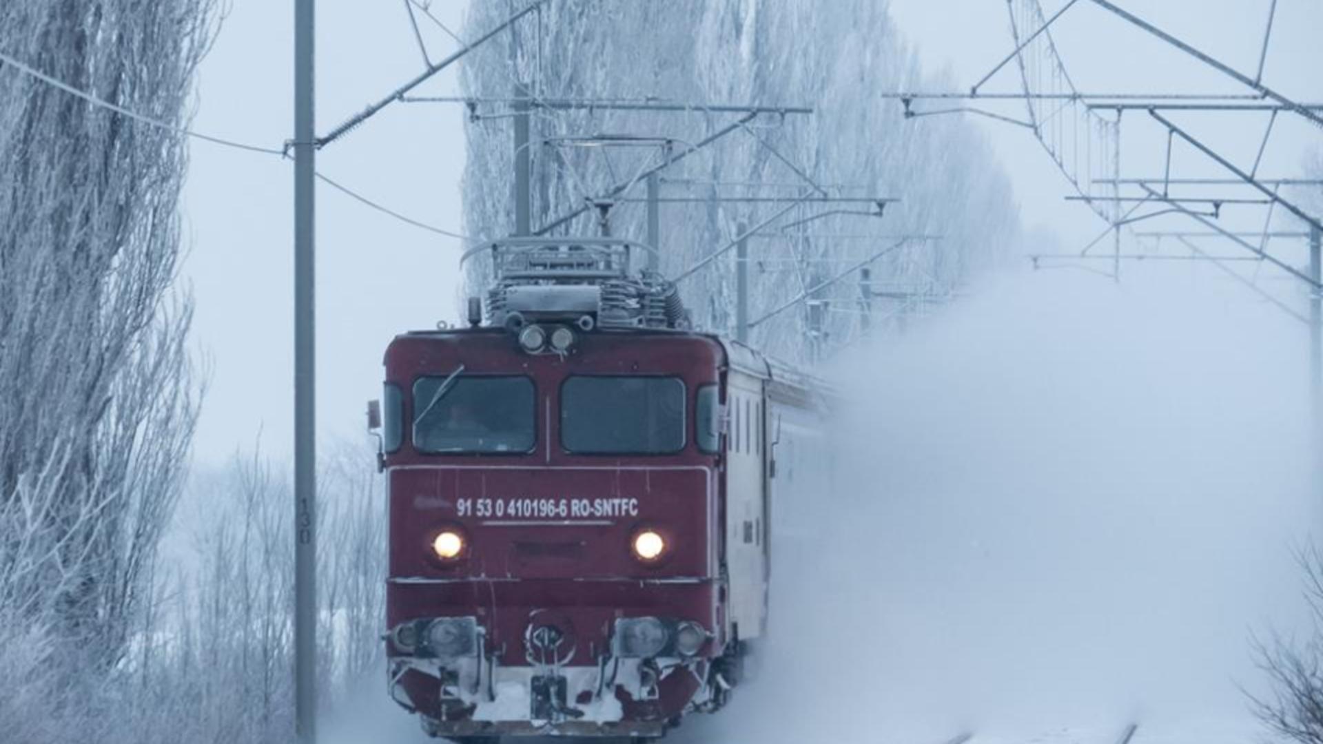 Trenurile circula in conditii de iarna