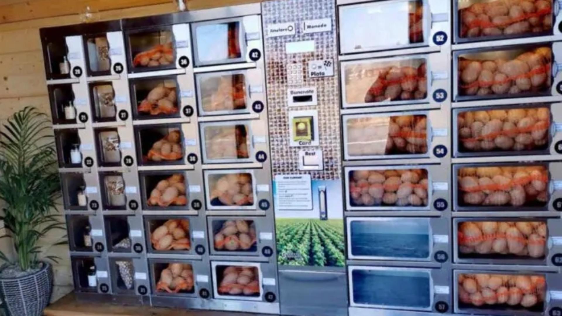 A fost deschis primul automat de cartofi din România. Unde se află și cum funcționează