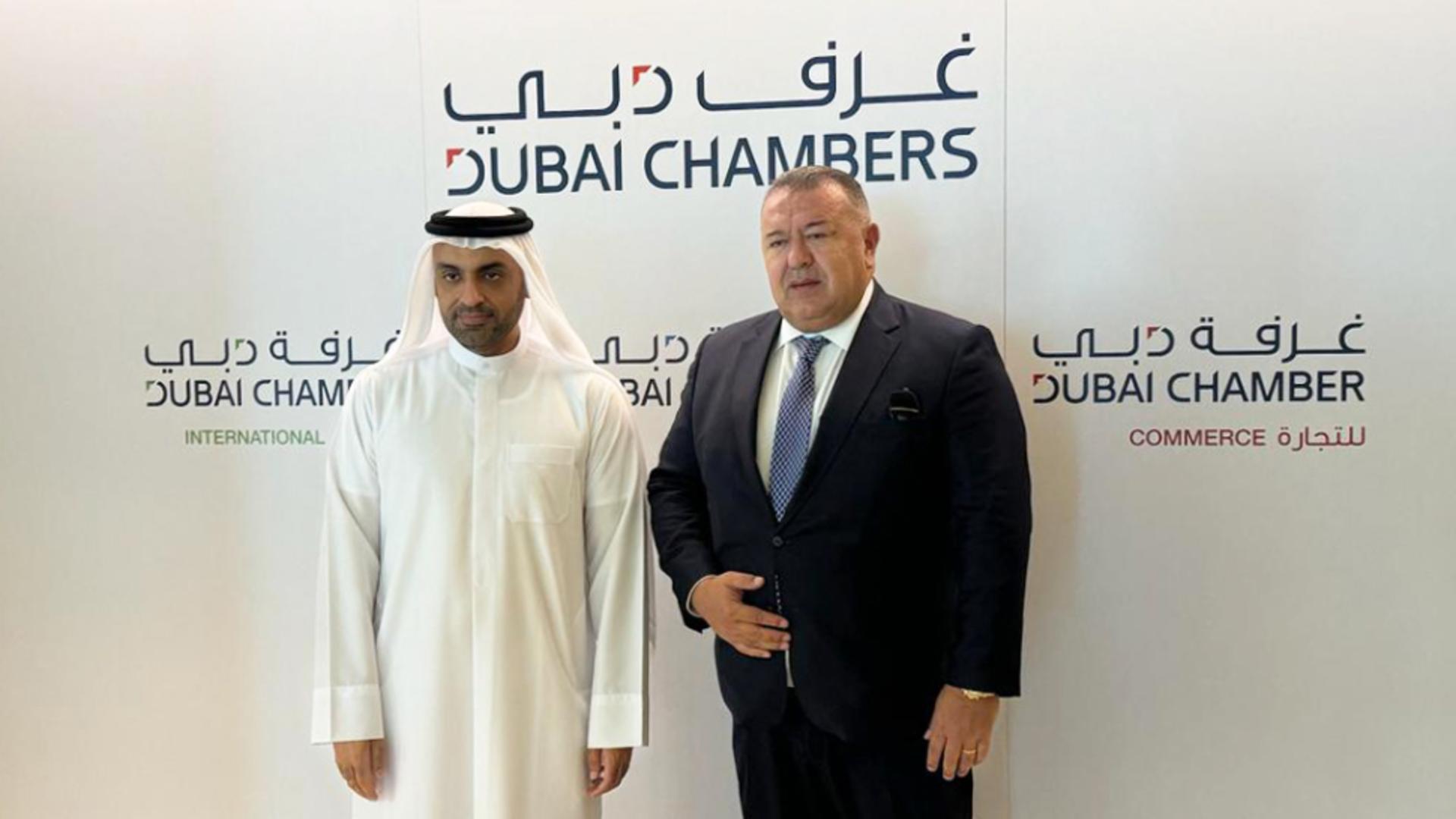 Președintele CCIR Mihai Daraban și președintele C.C. Dubai, Mohammad Ali Rashed Lootah