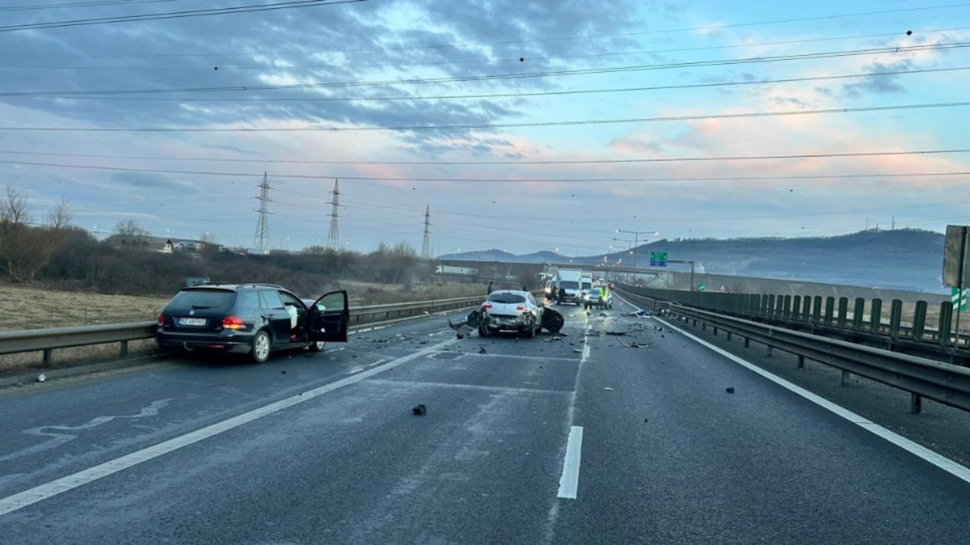 Accidentul s-a produs din vina unui șofer neatent (foto: Alba24)