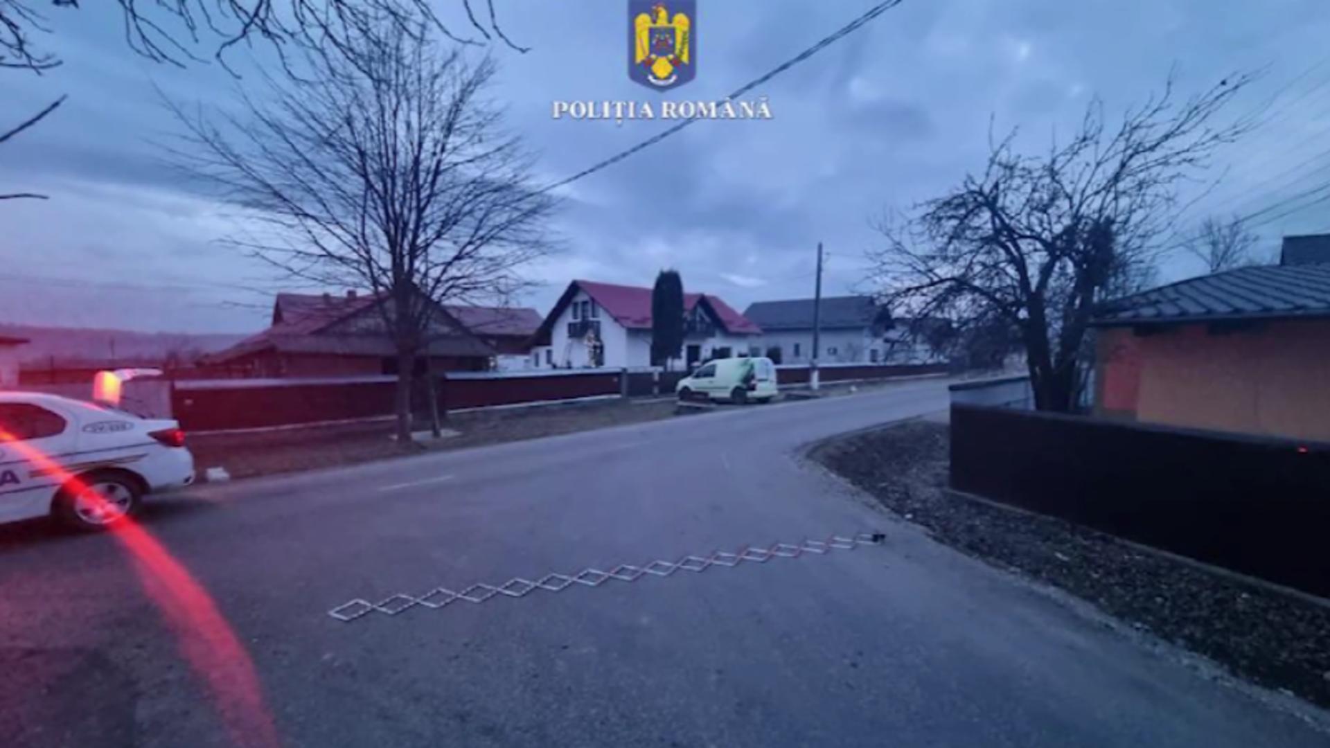 Bărbat beat, urmărit de poliție după ce și-a bătut soția. Scene incredibile pe o șosea din Suceava