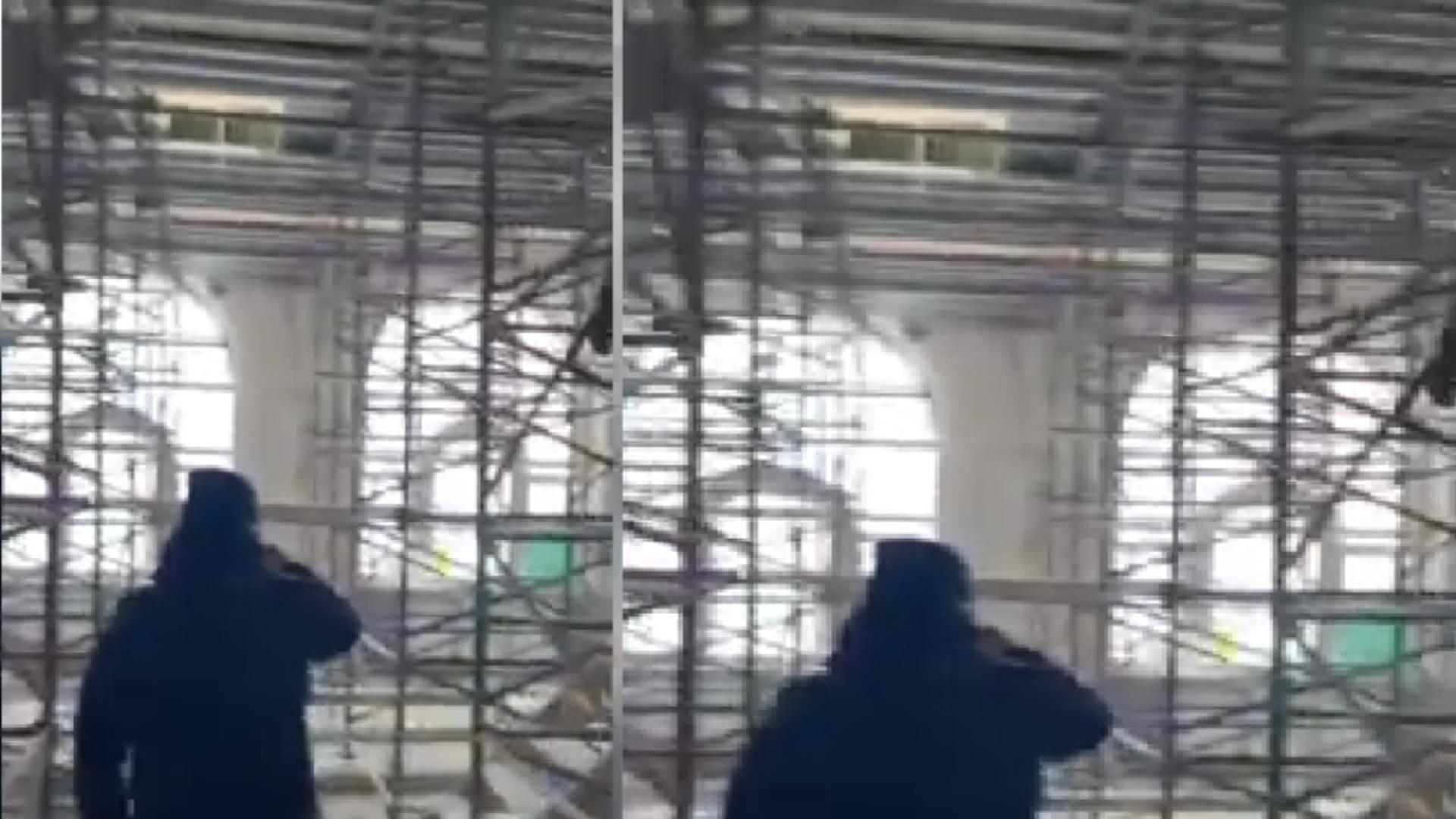 Imagini inedite din interiorul Cazinoului din Constanța, aflat în proces de reabilitare – VIDEO