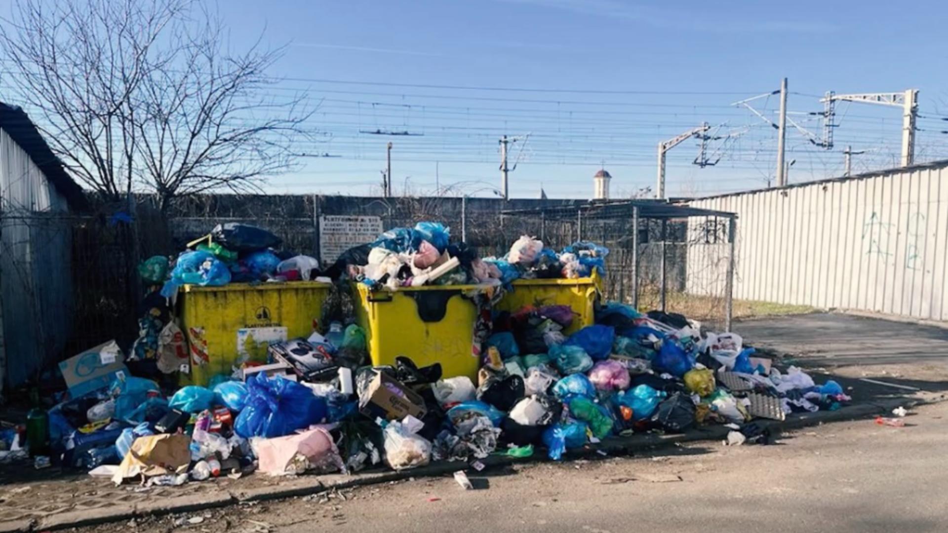 Munți de gunoaie pe străzile din Ploiești. Mafia gunoaielor provoacă haos în oraș – FOTO
