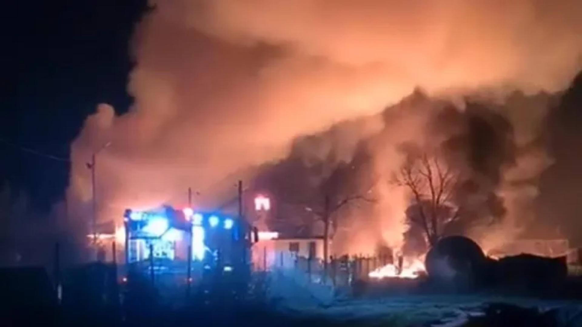 Incendiu in Pitesti