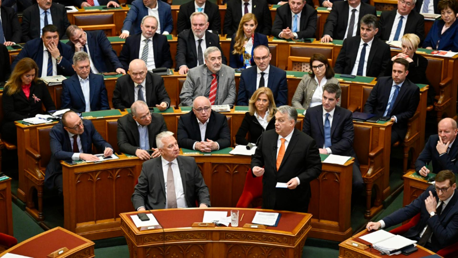 Parlamentul Ungariei a aprobat oficial aderarea Suediei la NATO. Foto: Profimedia