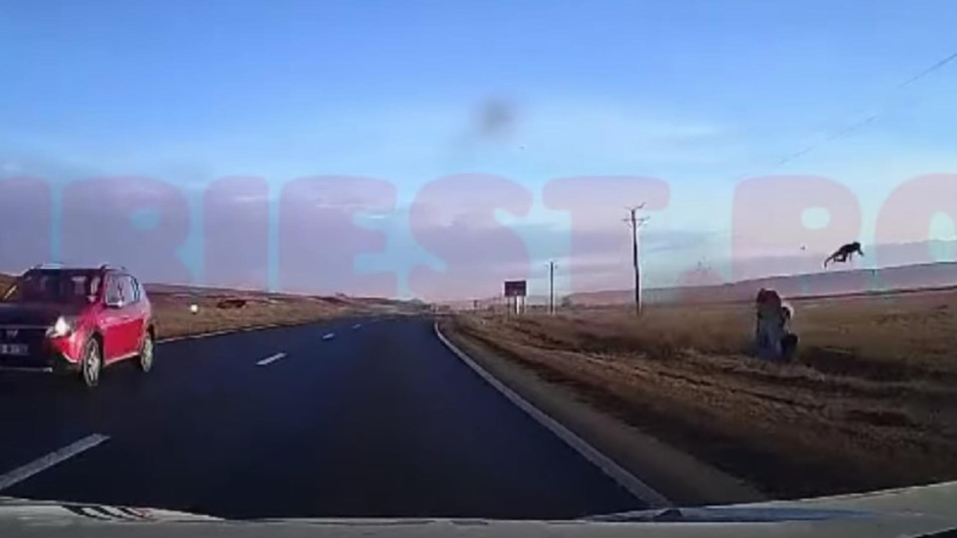 Șofer norocos. A zburat prin parbirzul mașinii, dar a scăpat cu viață VIDEO