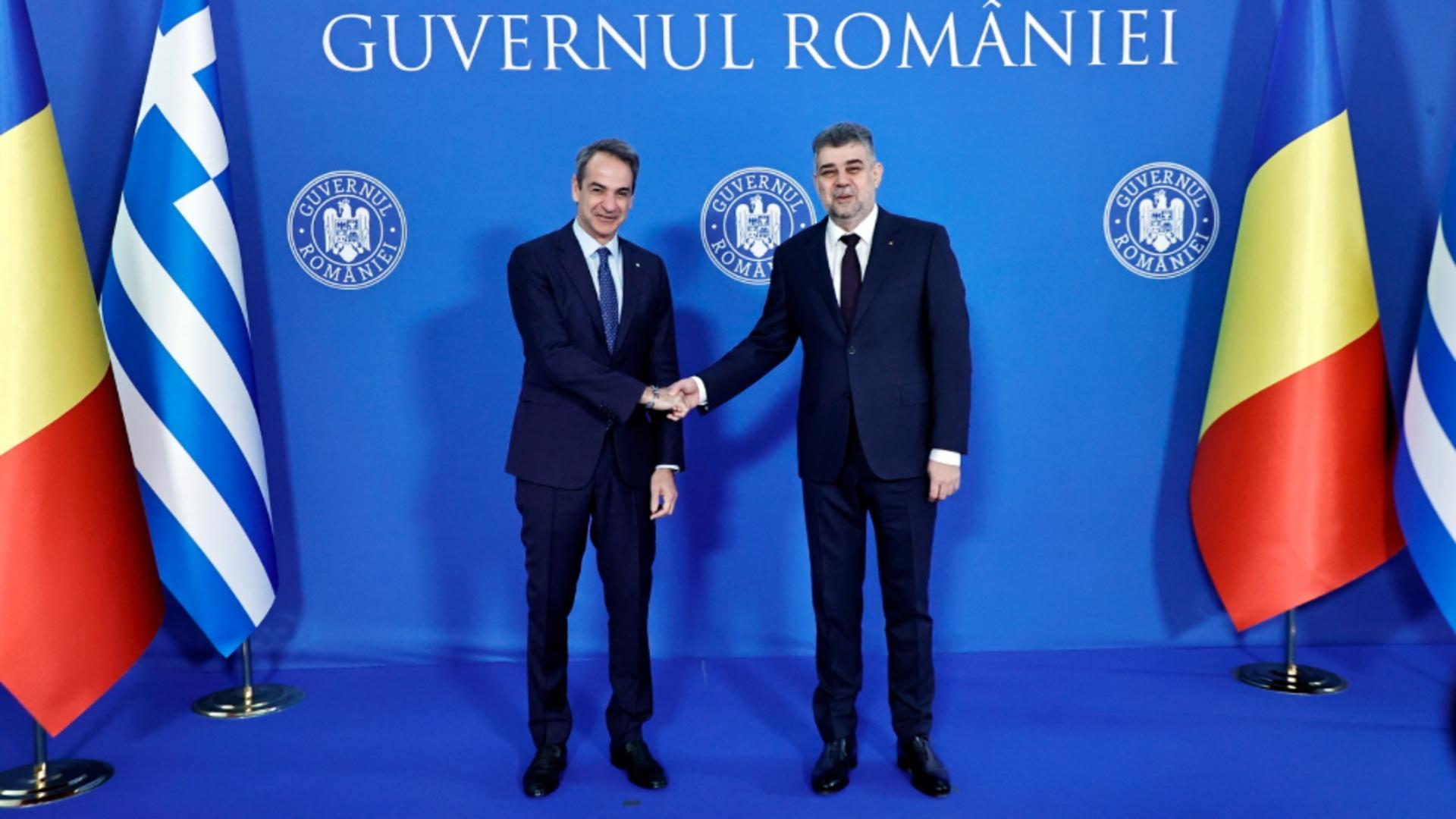 Marcel Ciolacu, după întrevederea cu omologul său grec: România și Grecia trebuie conectate, inclusiv prin aderarea la spațiul Schengen
