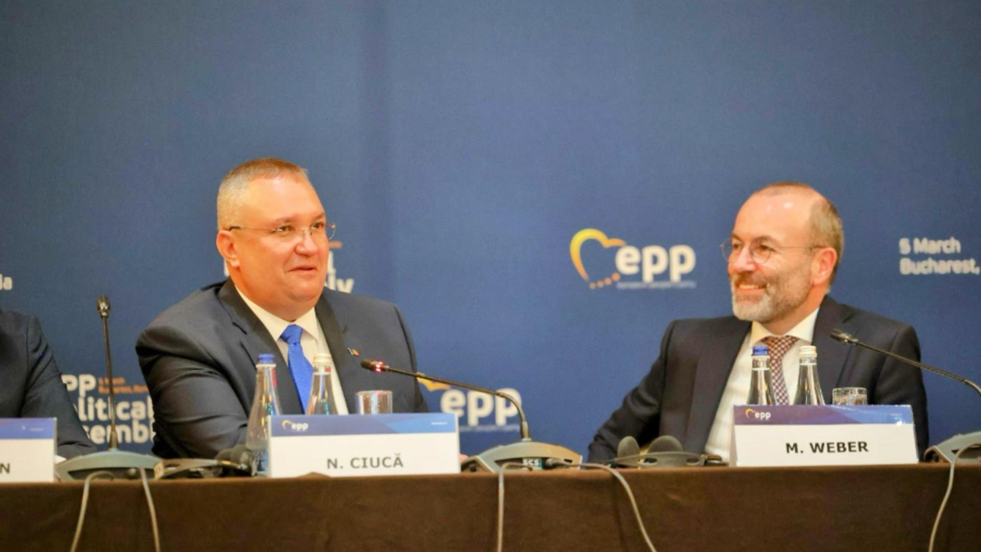 Manfred Weber: Nicolae Ciucă, un lider care conduce puternic PNL. Rezultatele leadershipului sunt pentru oamenii din Romania, le pot simți