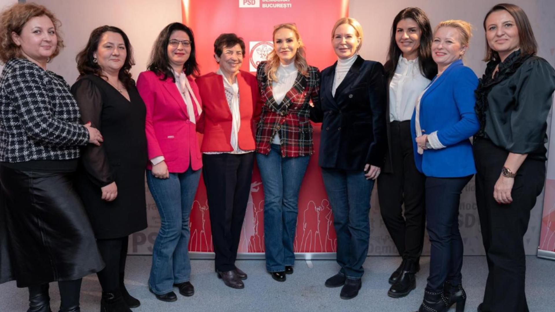 Gabriela Firea la întâlnirea cu femeile social-democrate din București