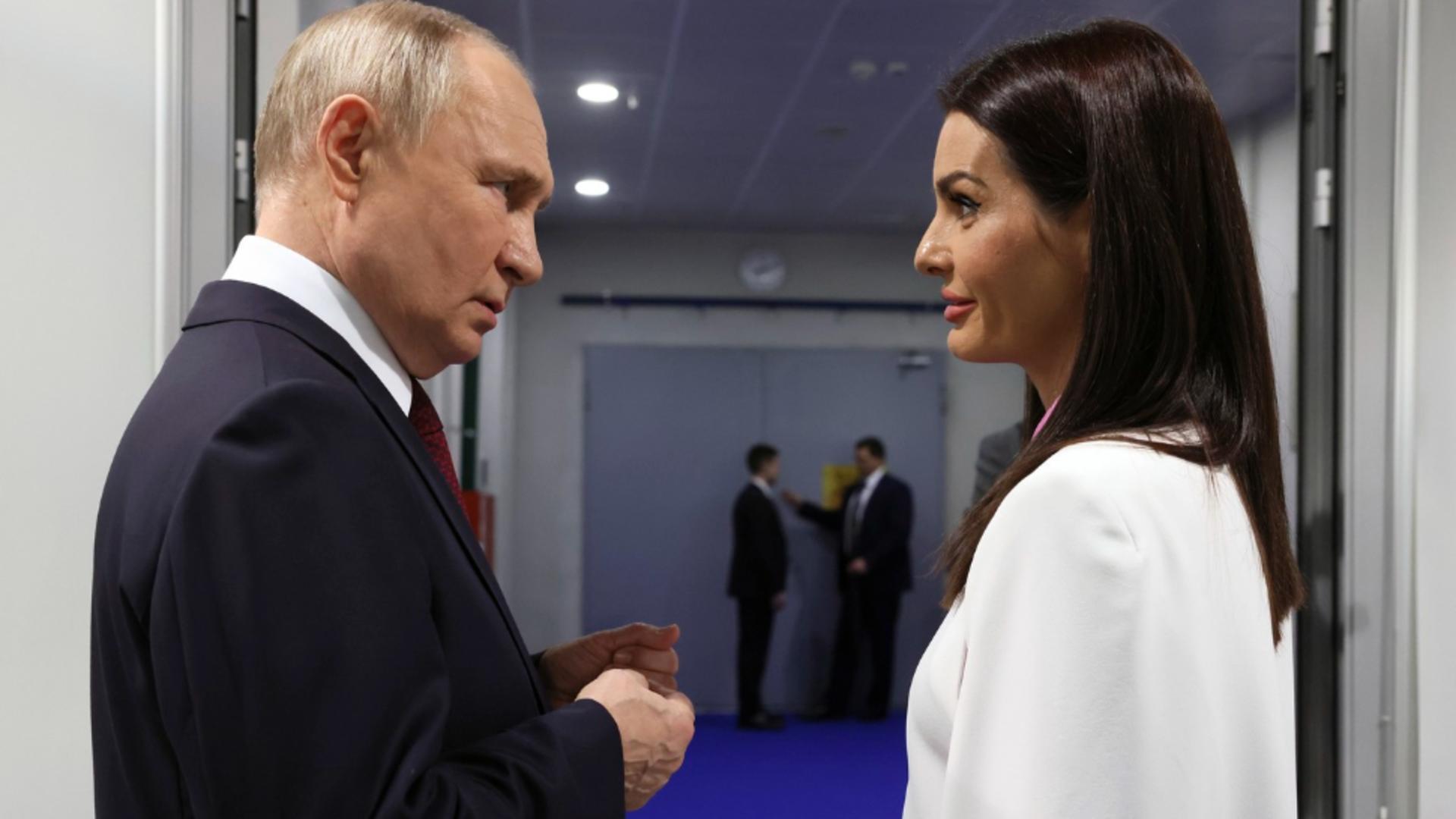 Putin și Evghenia Guțul. Foto/Profimedia
