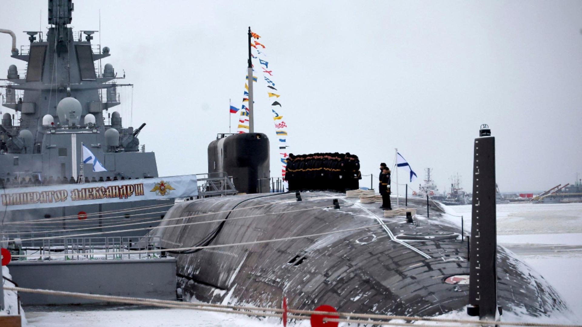 Rusia are una dintre cele mai mari flote de submarine nucleare din lume. Foto/Profimedia