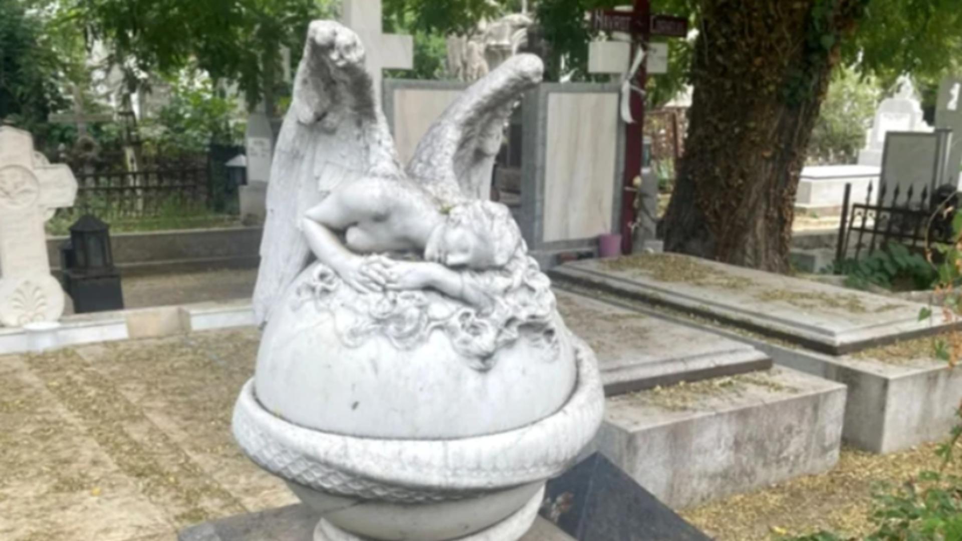 Cimitirul Bellu. Povestea cutremurătoare a Lamiei, o statuie unică în arta funerară mondială. Cum a ajuns frumoasa regină a Libiei sub blestemul Herei