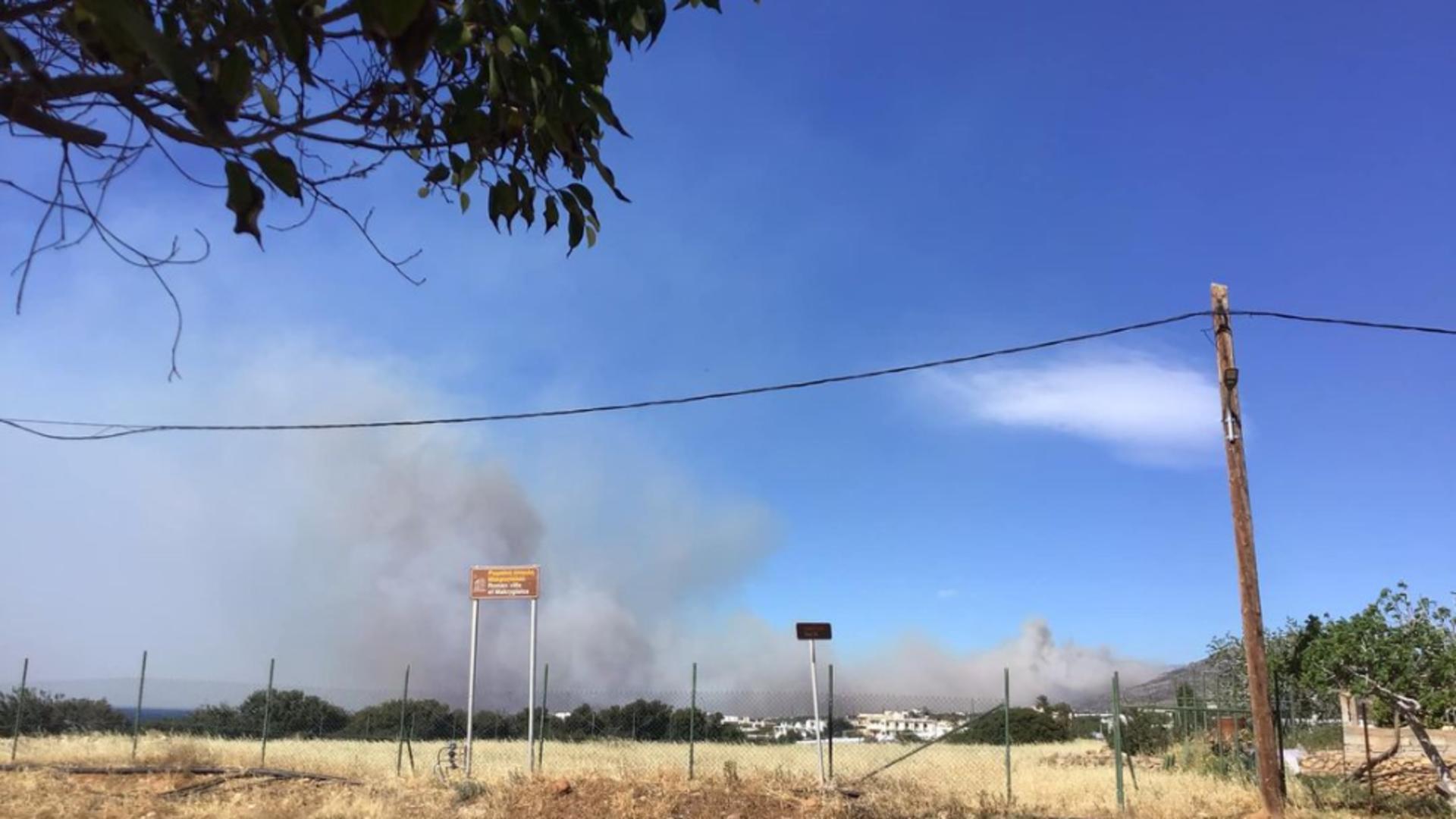 Incendiile au început în Creta mult mai devreme