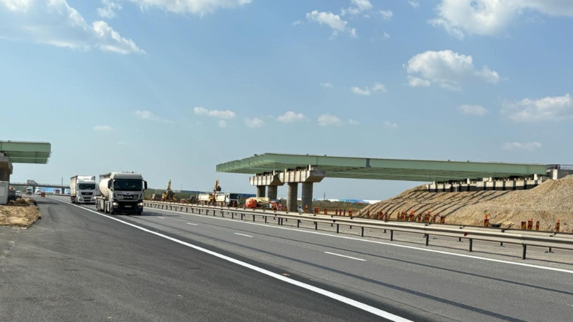 Trafic rutier deviat pe A1 Bucureşti-Piteşti timp de 2 săptămâni. Se circulă cu viteză redusă