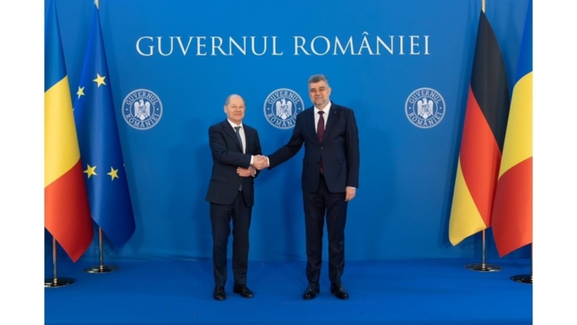 Marcel Ciolacu, după întrevederea cu Olaf Scholz: România mizează în continuare pe susţinerea Germaniei pentru aderarea completă la Schengen şi dezvoltarea economiei – VIDEO