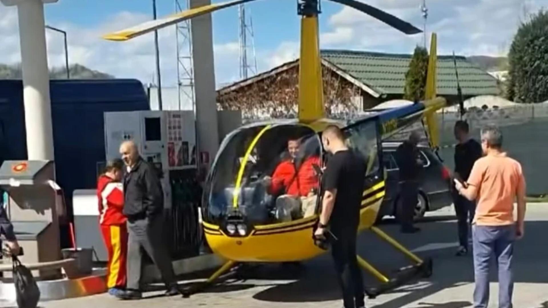 Anchetă uriașă în cazul pilotului de elicopter care a aterizat în benzinării. Autoritățile, prinse pe picior greșit