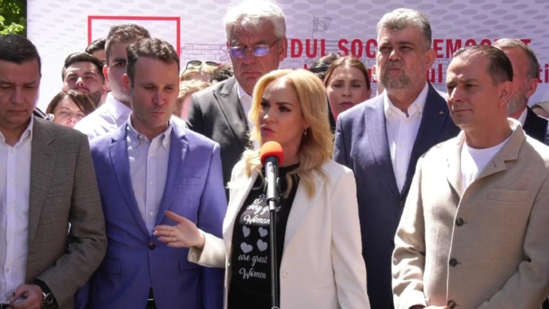 Gabriela Firea îl liniștește pe Marcel Ciolacu: NU vrea să îi ia locul la șefia partidului