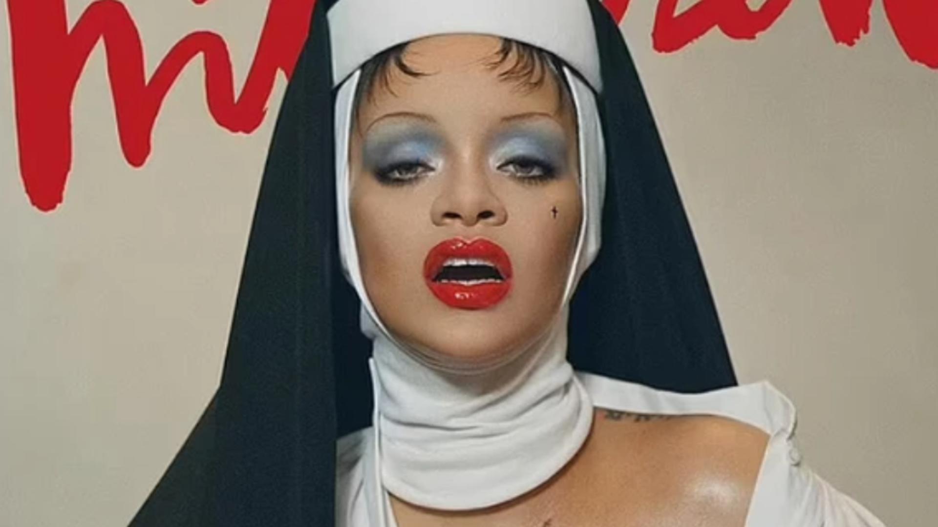 Rihanna a fost criticată dur după ce a pozat în „măicuța sexy” pe coperta unei reviste: „Blasfemie!”