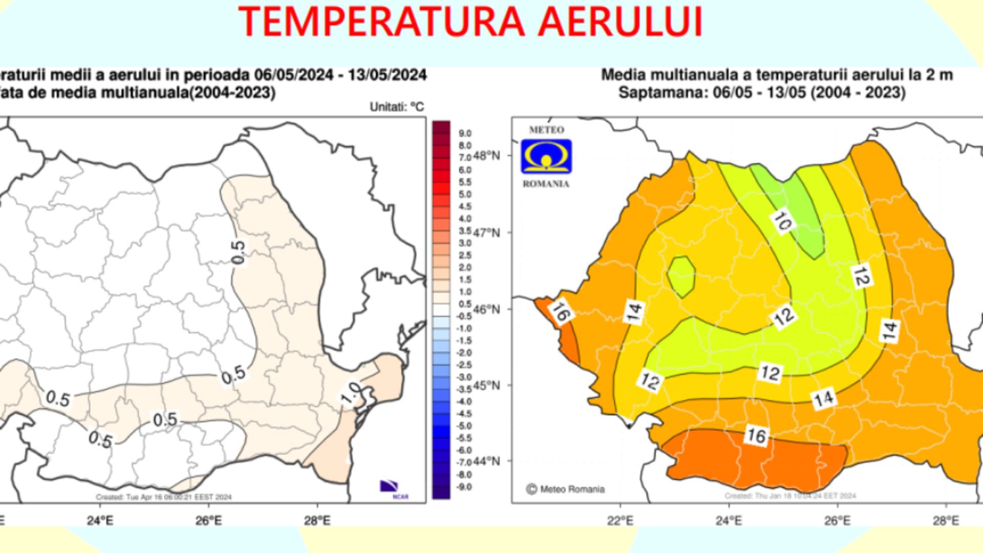 Prognoza meteo pe o lună. Cum va fi vremea până pe 13 mai 2024 și de când cresc temperaturile