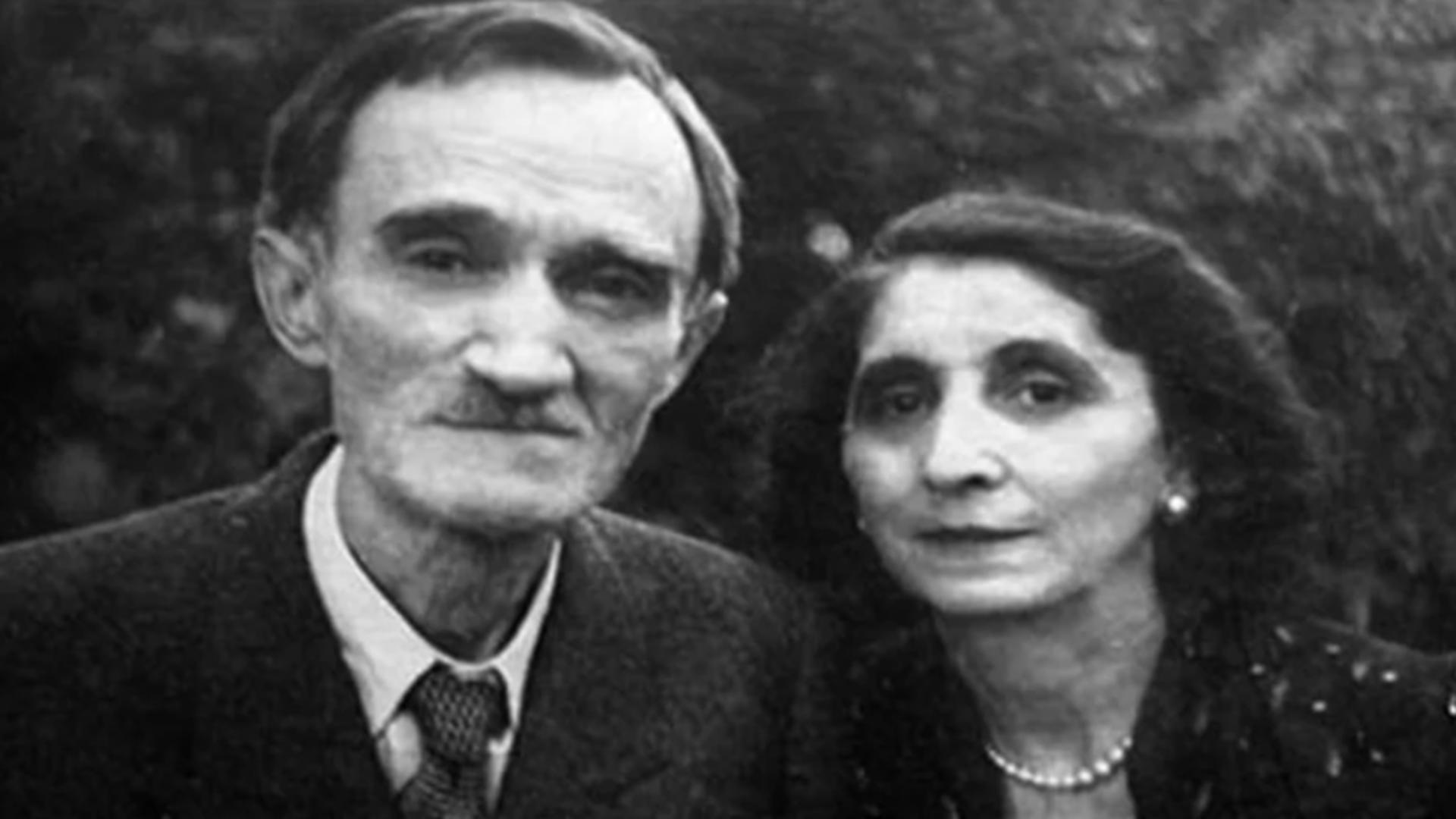 George Bacovia și soția sa, Aghata/ Captură foto